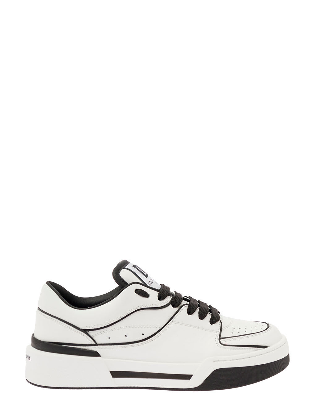 Dolce & Gabbana new Roma Black And White Sneakers With Contrasting 3d Details Woman Dolce & Gabbana