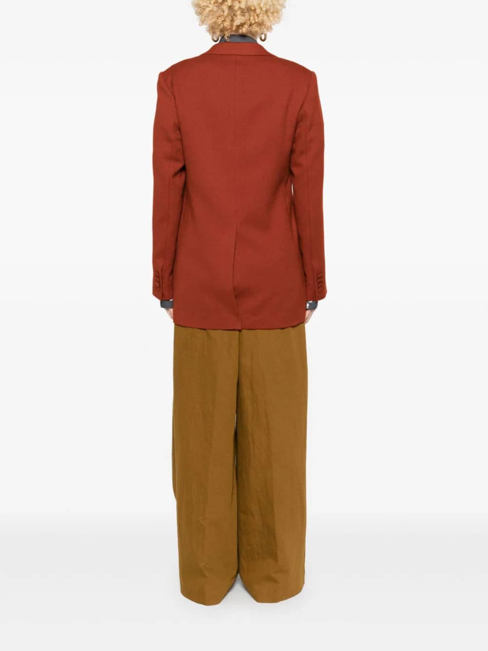 Shop Dries Van Noten Giacca Lunga In Rust