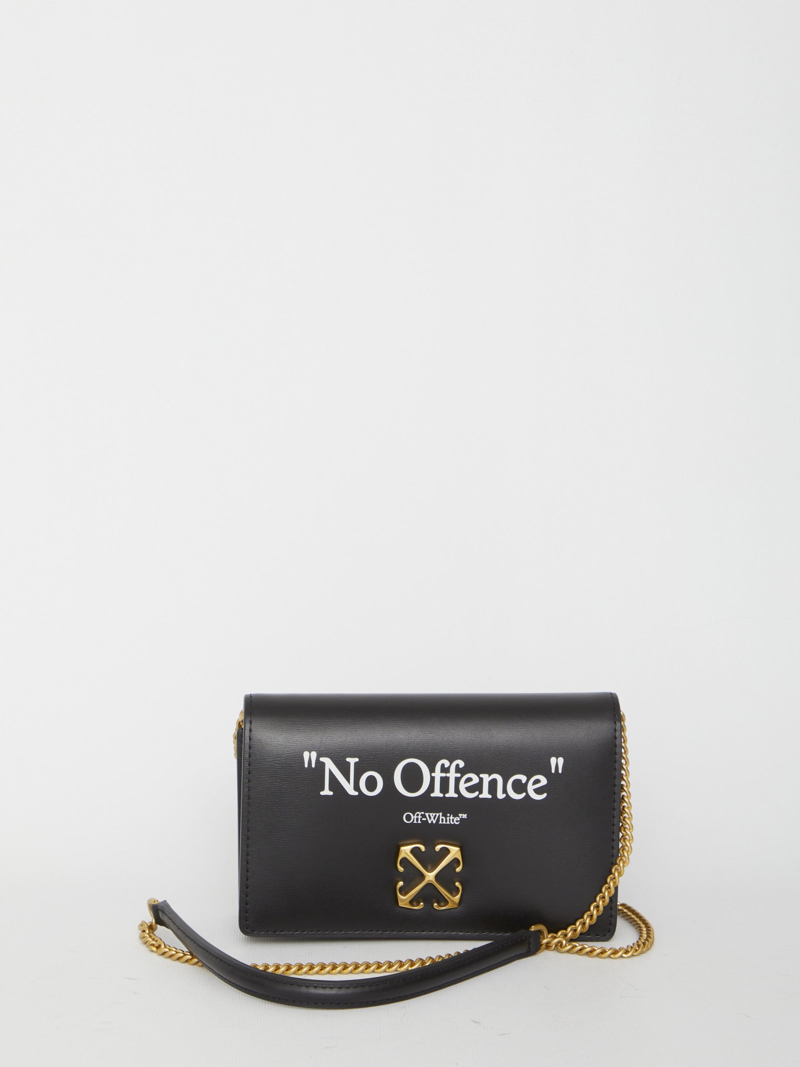 Off-White Black Jitney 0.5 Quote Shoulder Bag