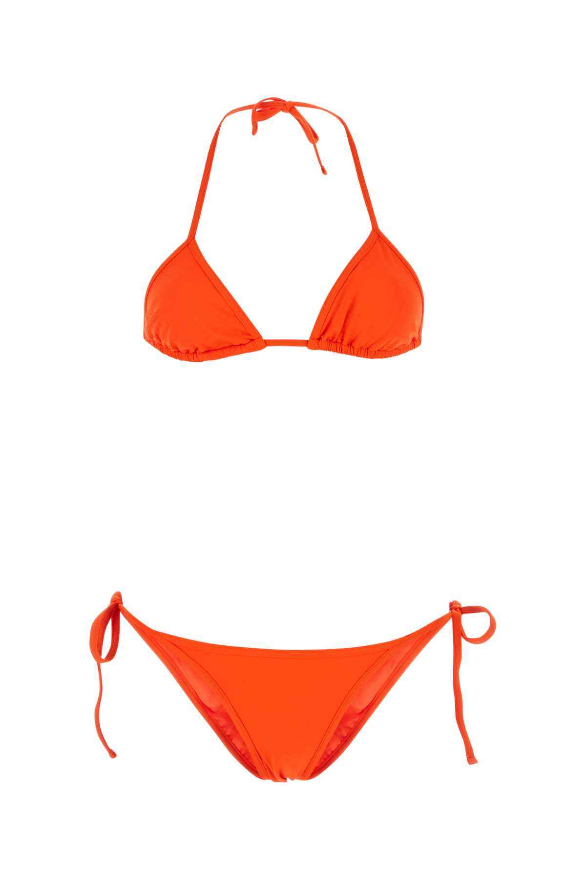 Fluo Orange Stretch Nylon Bikini