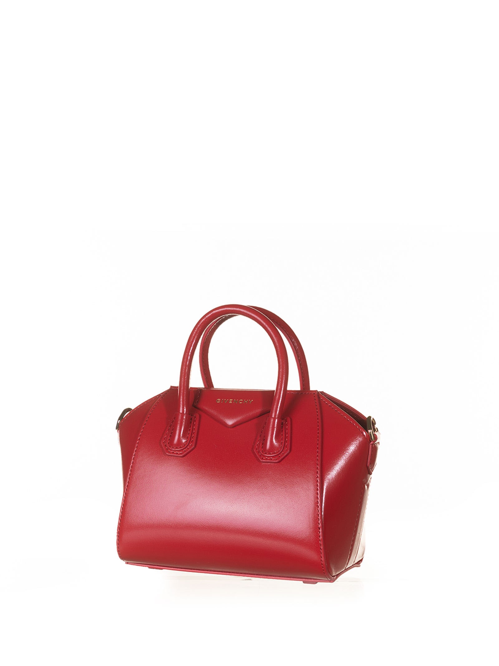 Givenchy Mini Antigona Bag In Laminated Leather Silk Pink
