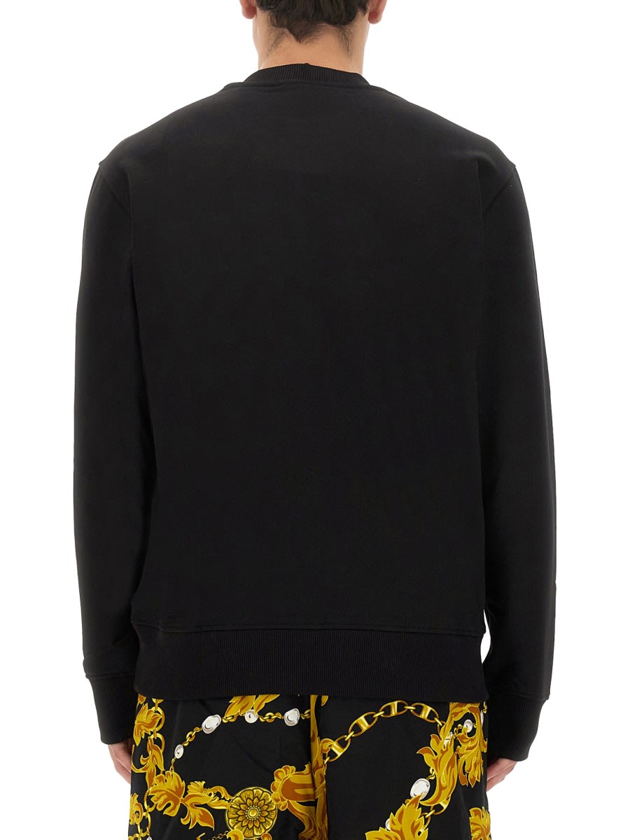 Versace Jeans Couture V-emblem Sweatshirt In Black