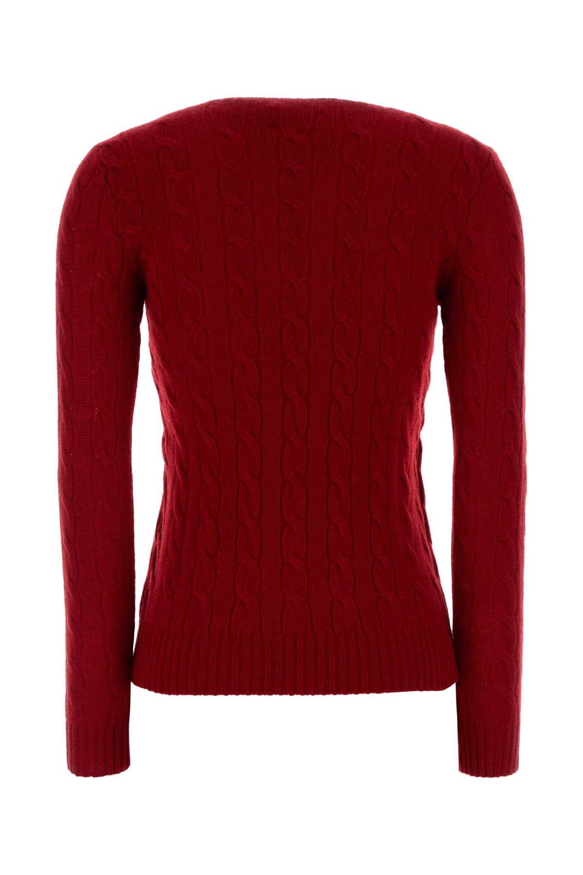 Polo Ralph Lauren Red Wool Blend Sweater In Red