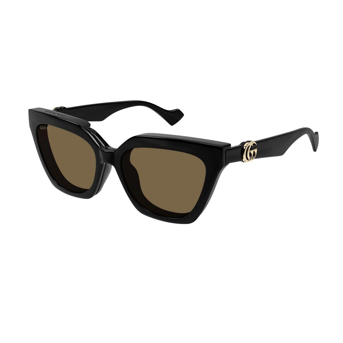 Gucci Cat-eye Frame Clip-on Sunglasses In Black