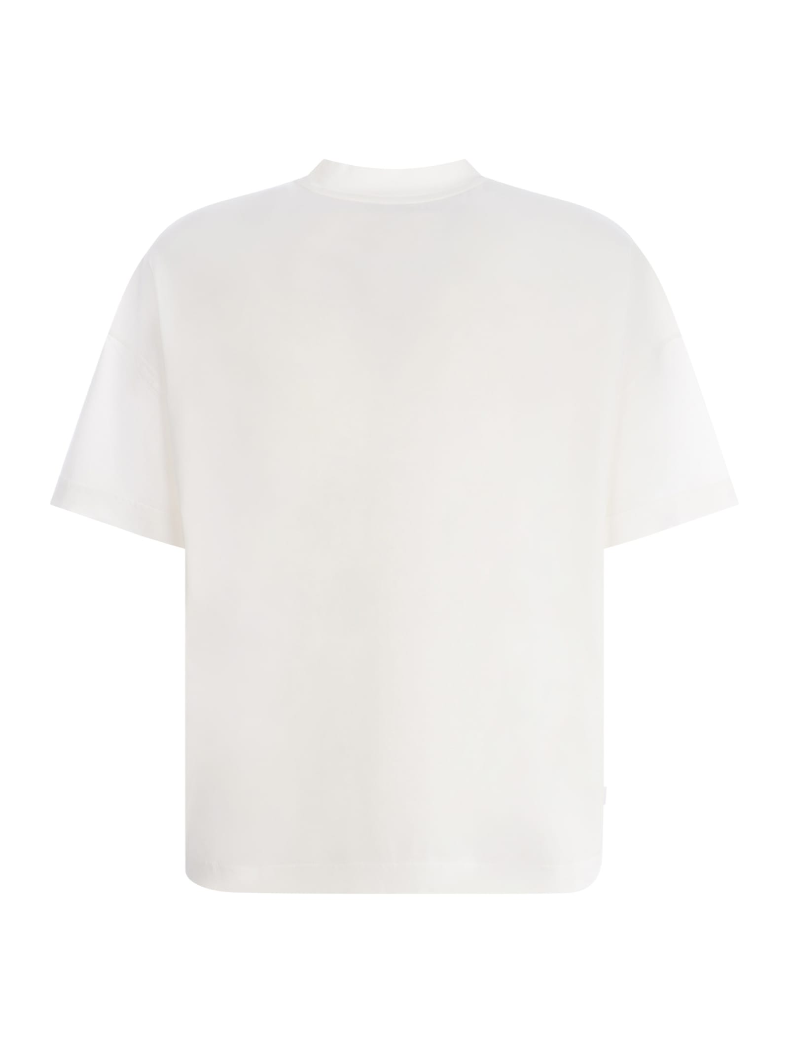 Shop Bonsai T-shirt  Happy Place In Cotton In Bianco