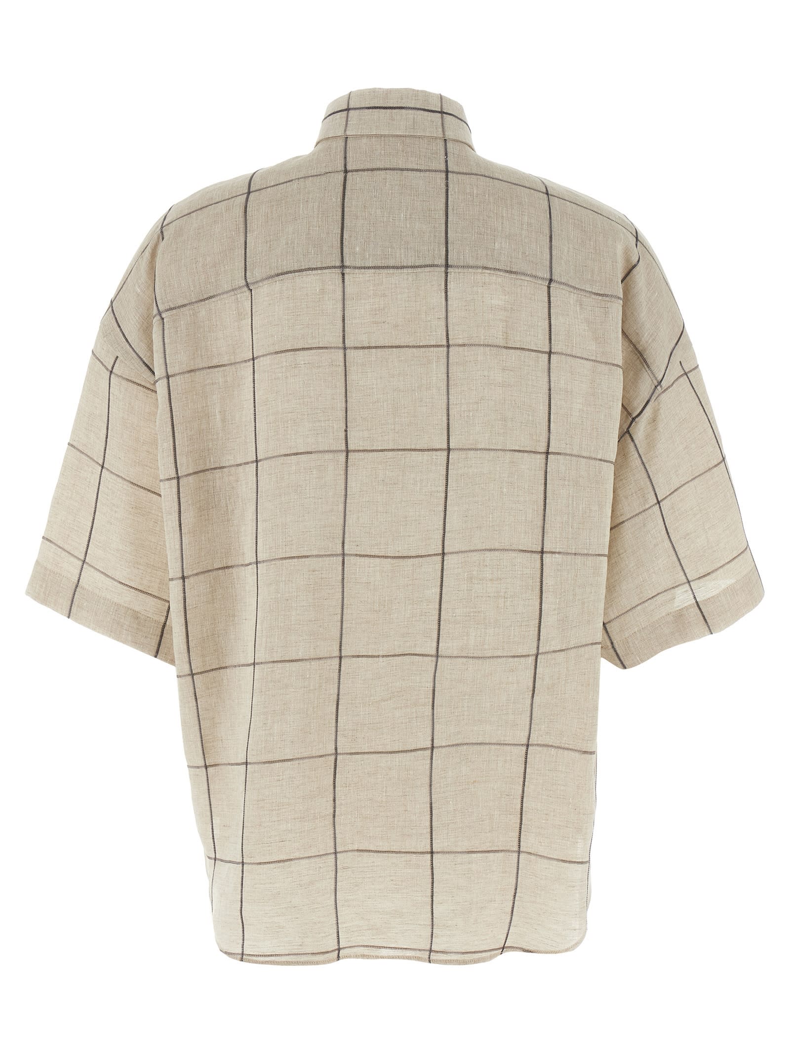 Brunello Cucinelli Checked Short-sleeved Shirt