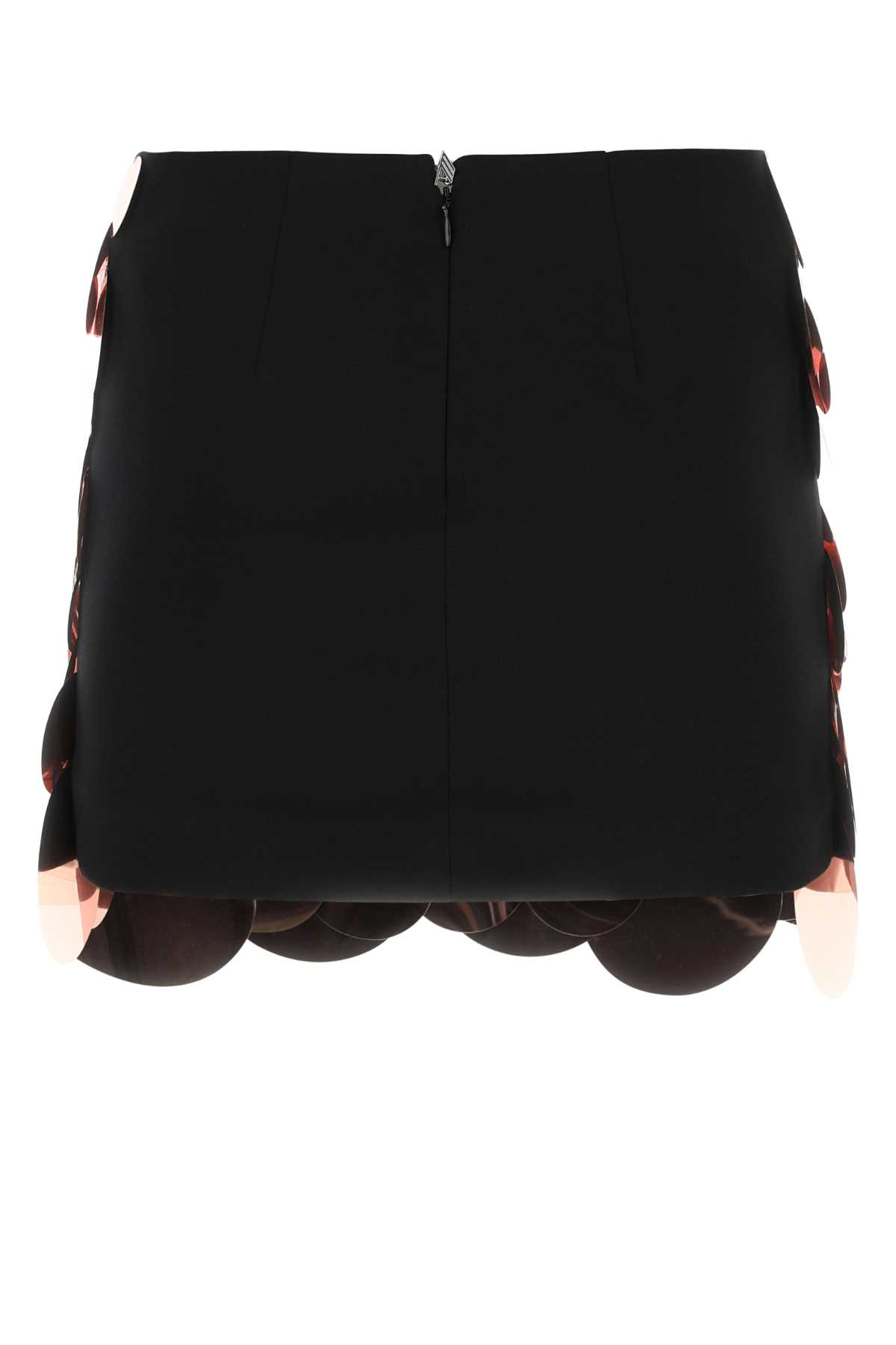 Attico Embellished Jersey Rue Mini Skirt In 093