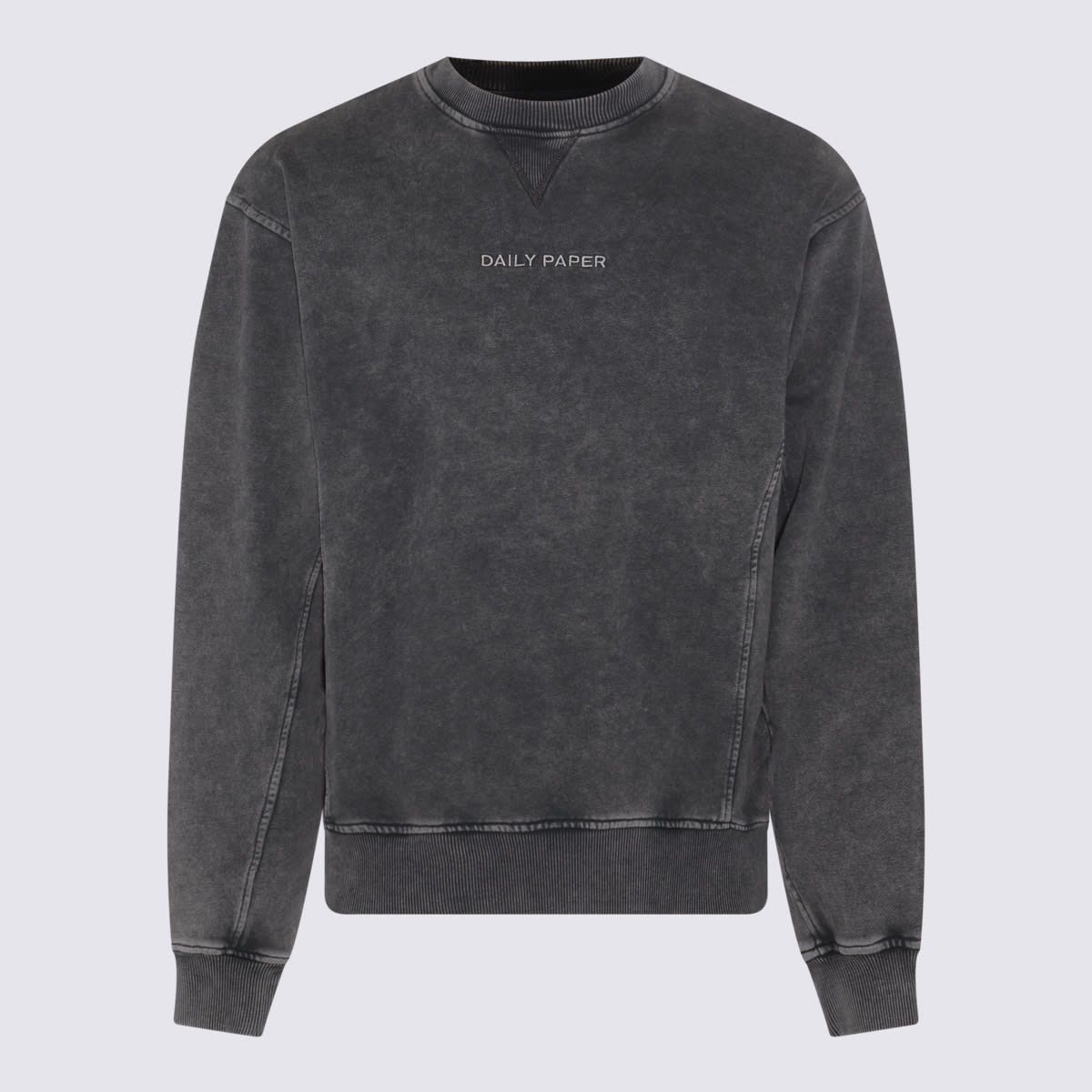 Daily Paper Grey Cotton Sweatshirt In Grey Flannel