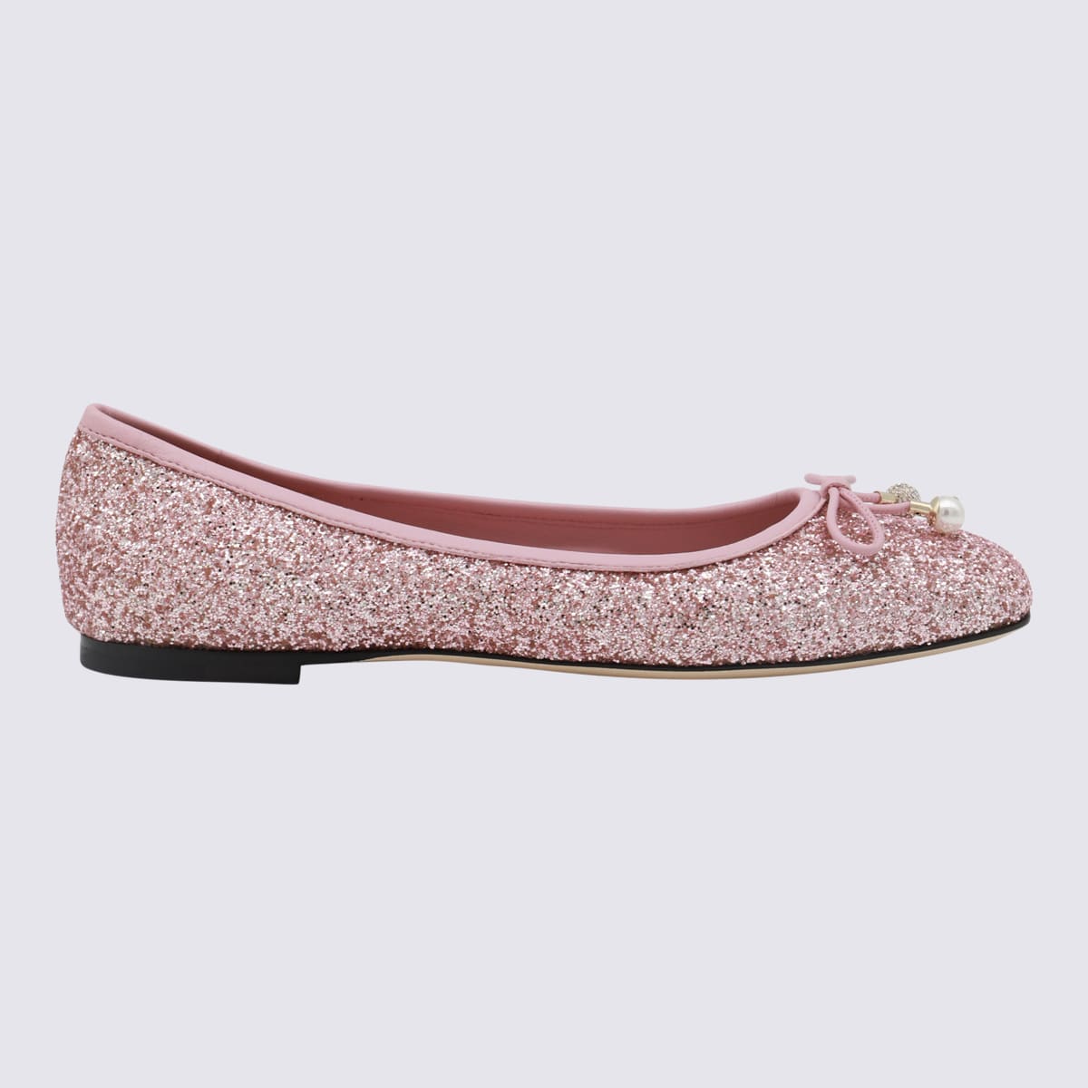 Shop Jimmy Choo Pink Elme Flats