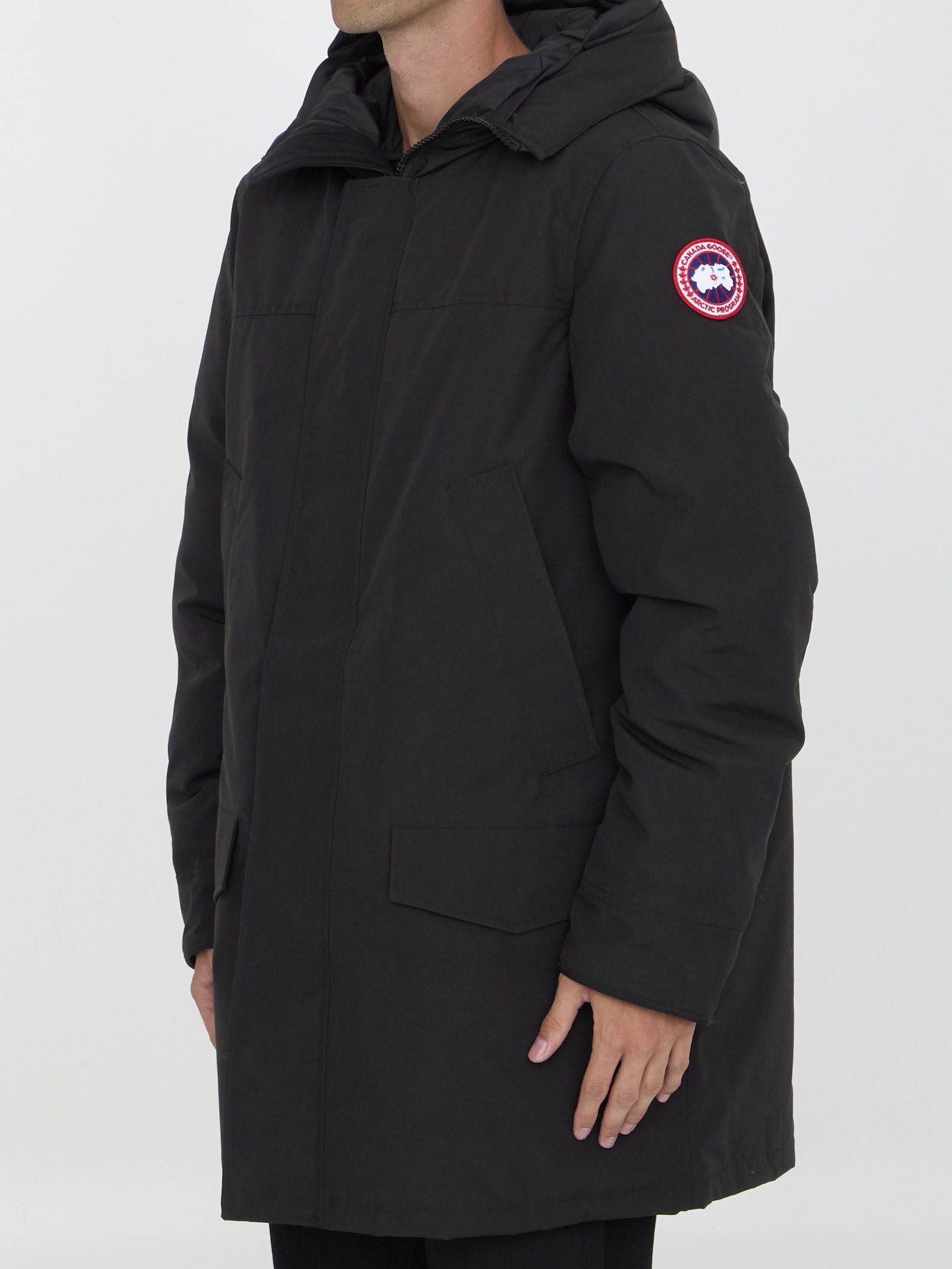 Shop Canada Goose Langford Parka In Black