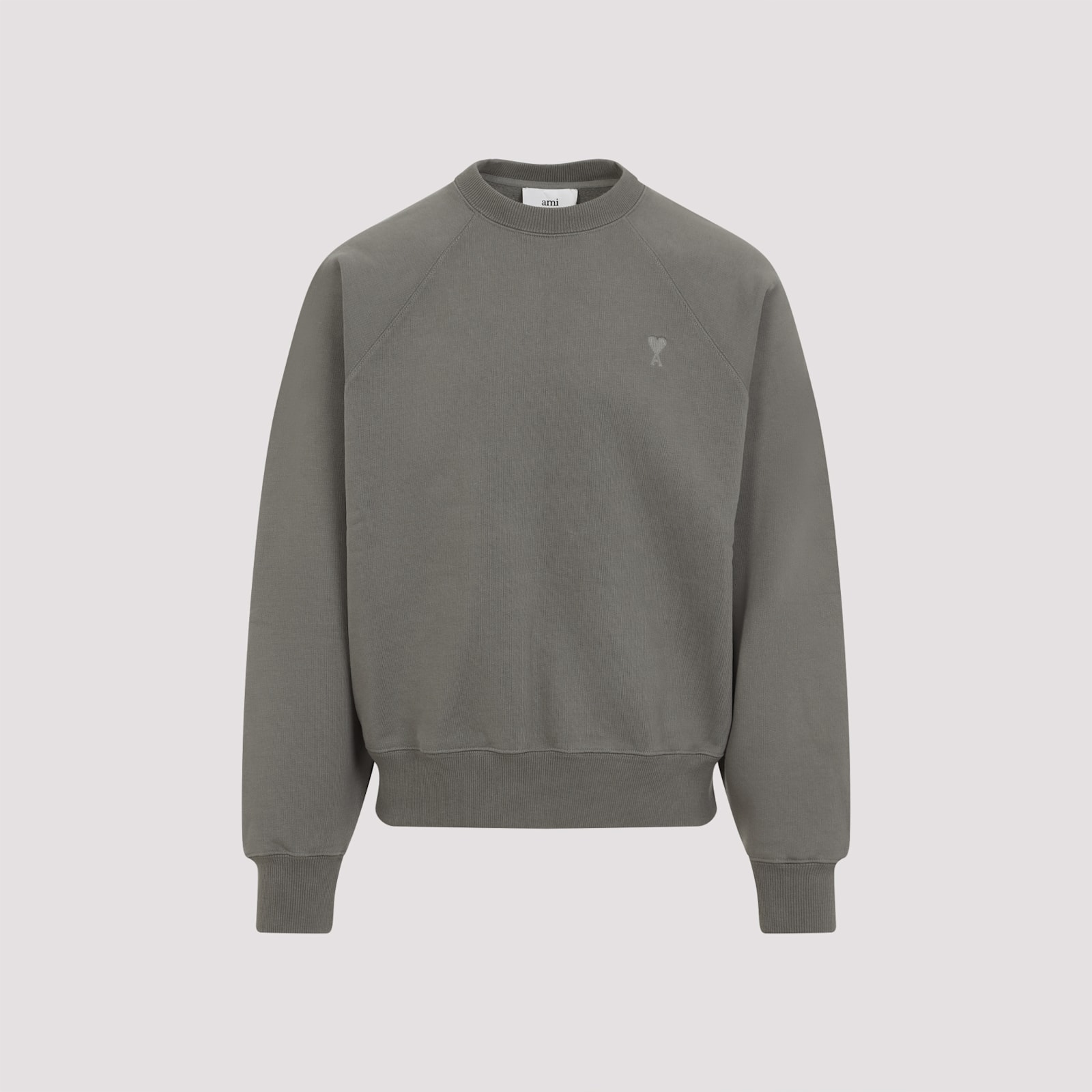 Ami Alexandre Mattiussi Ami Paris Sweatshirt In Smoke Grey