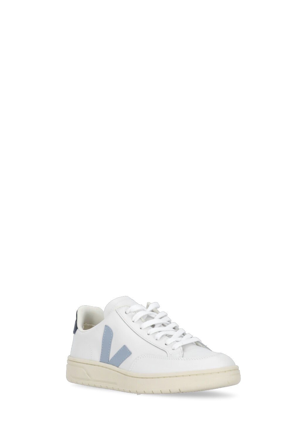 Shop Veja V-12 Sneakers In White Steel Nautico