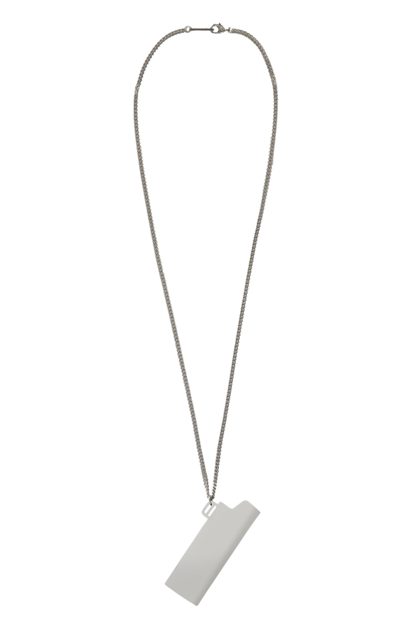 Shop Ambush Lighter Case Necklace In White