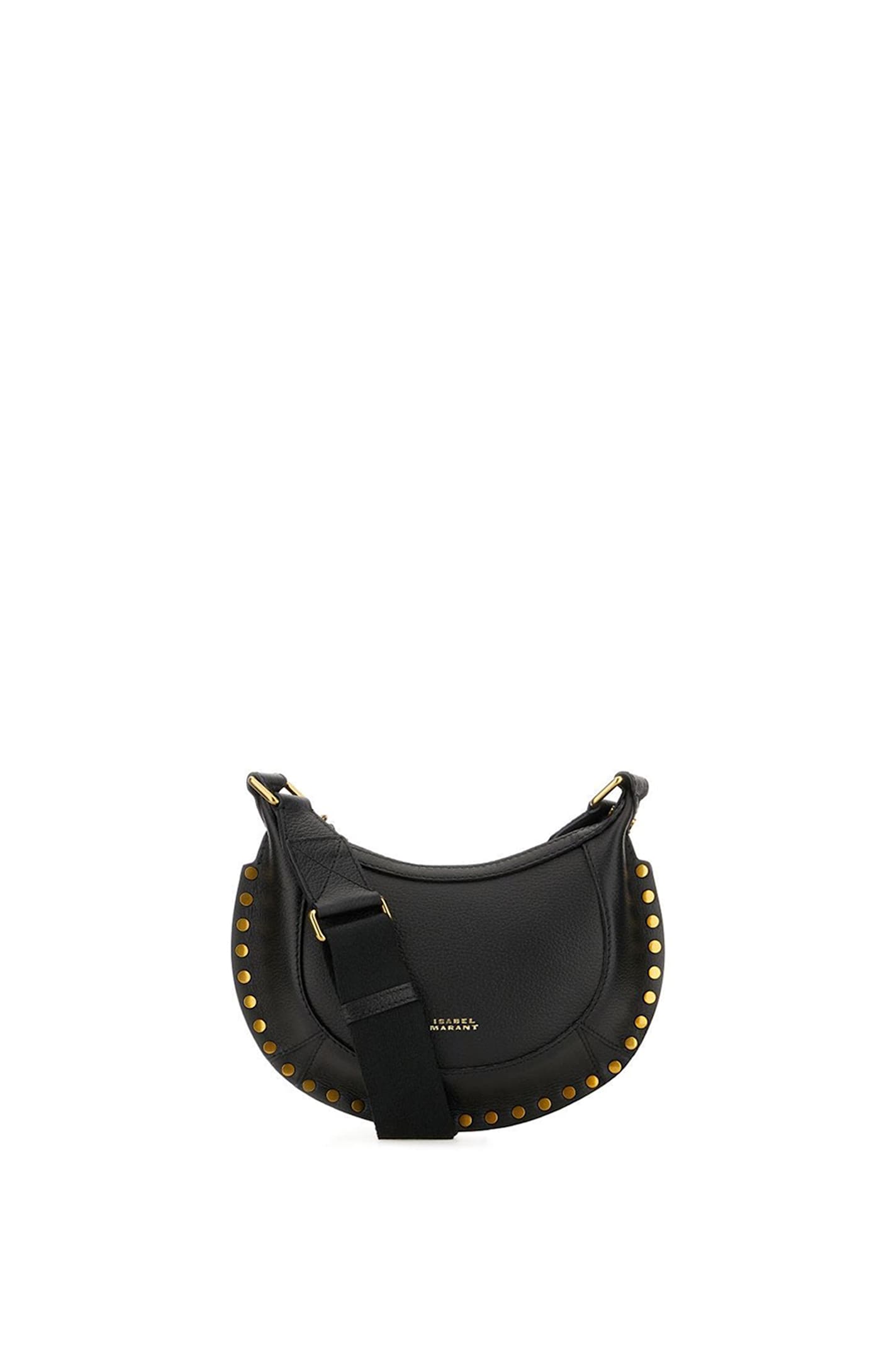 Shop Isabel Marant Mini Moon Shoulder Bag In Black