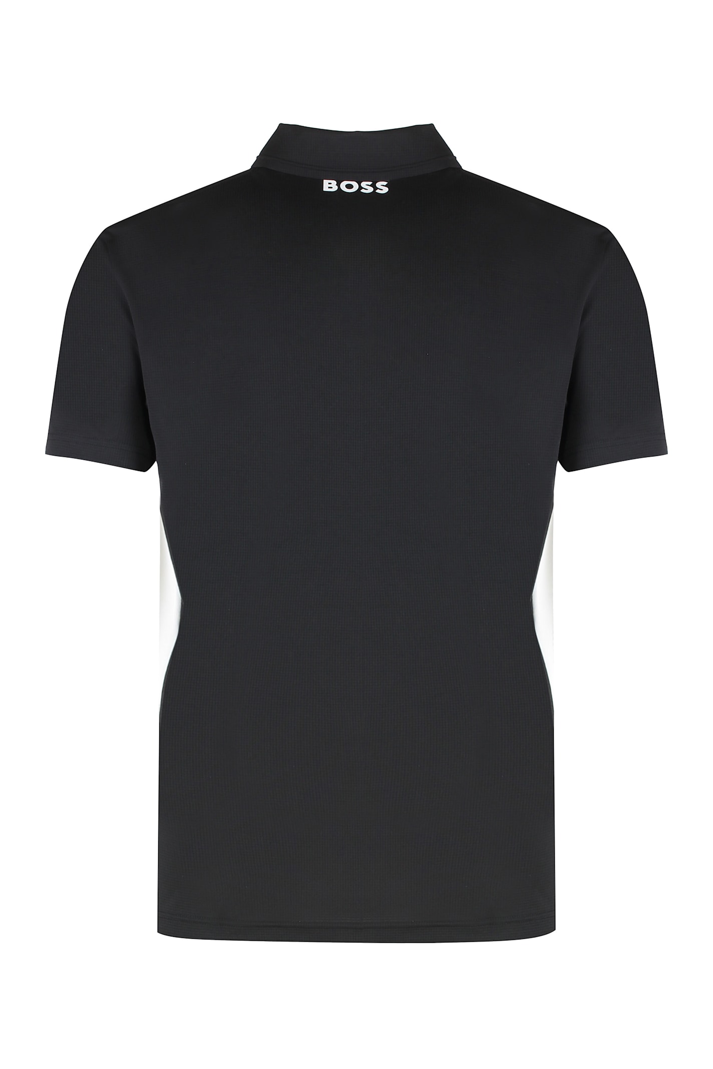 Hugo Boss Boss Technical Fabric Polo Shirt In Black