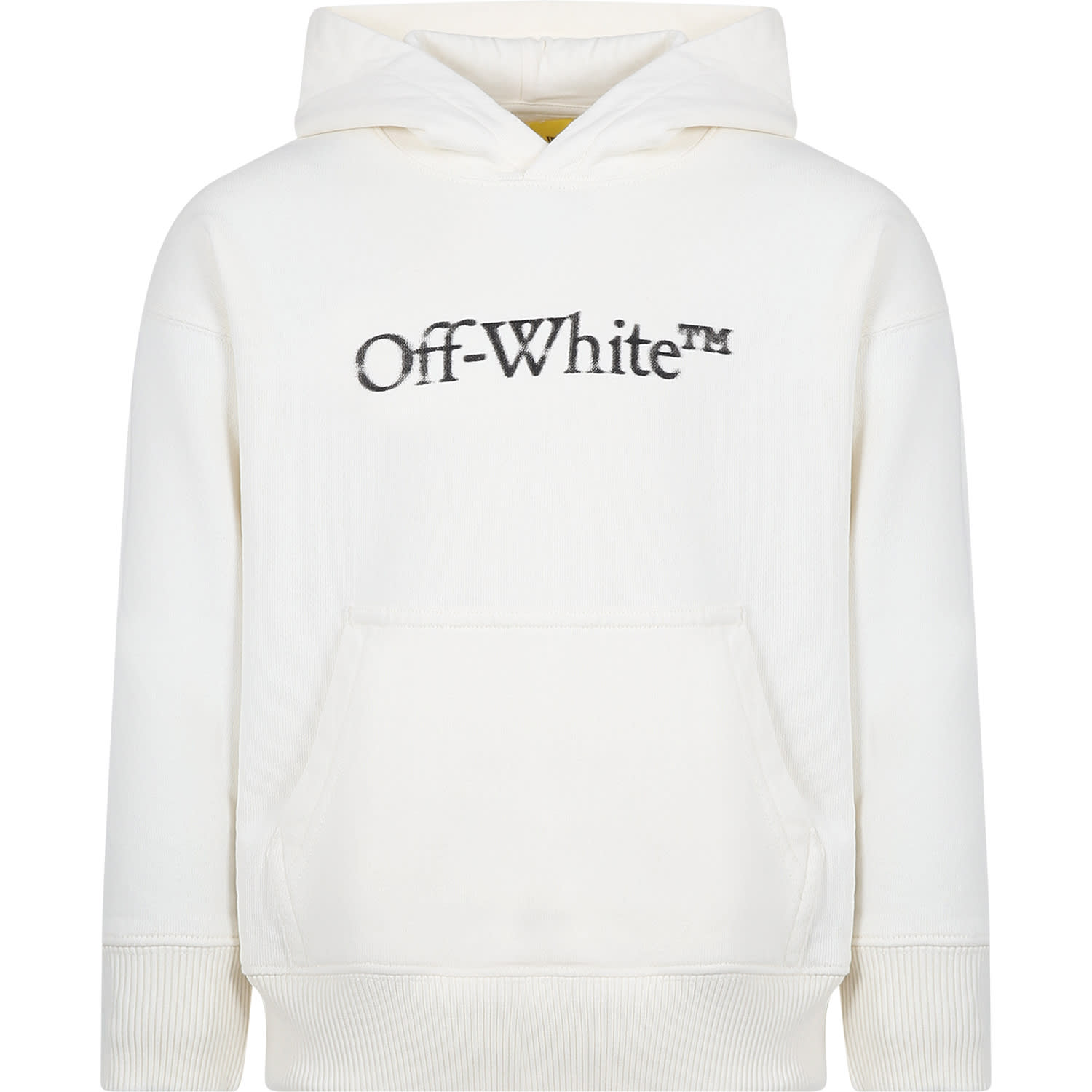 Shop Off-white White Sweatshirt For Kids With Logo