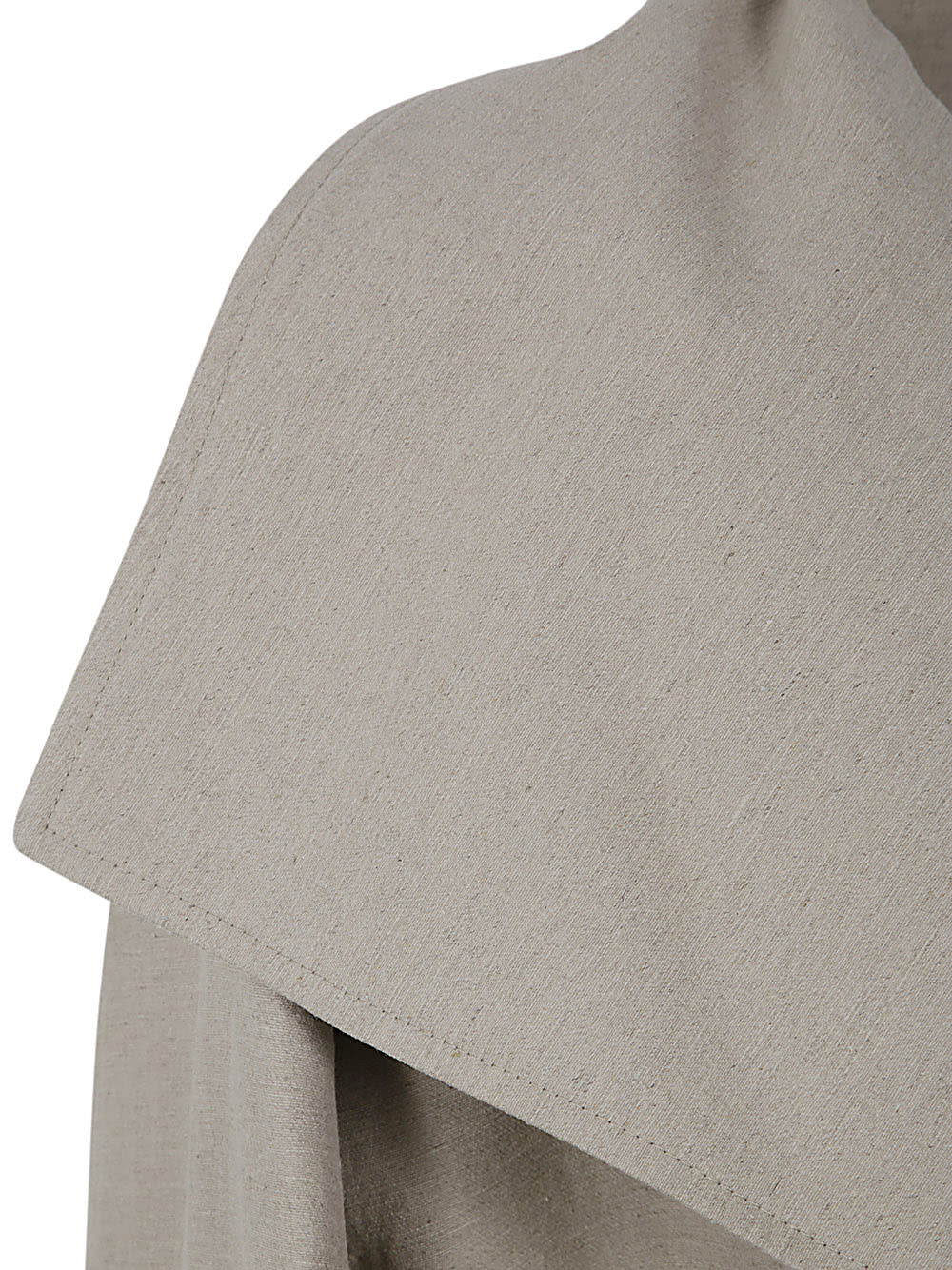 Shop Totême Signature Linen Blend Coat In Sand