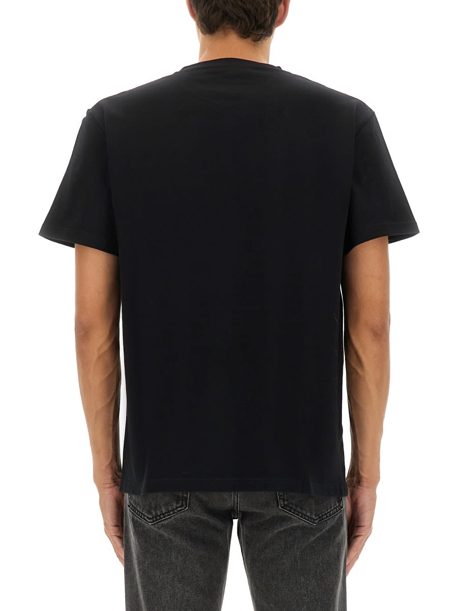 Alexander Mcqueen Alexander Mc Queen T Shirt With Logo In Black