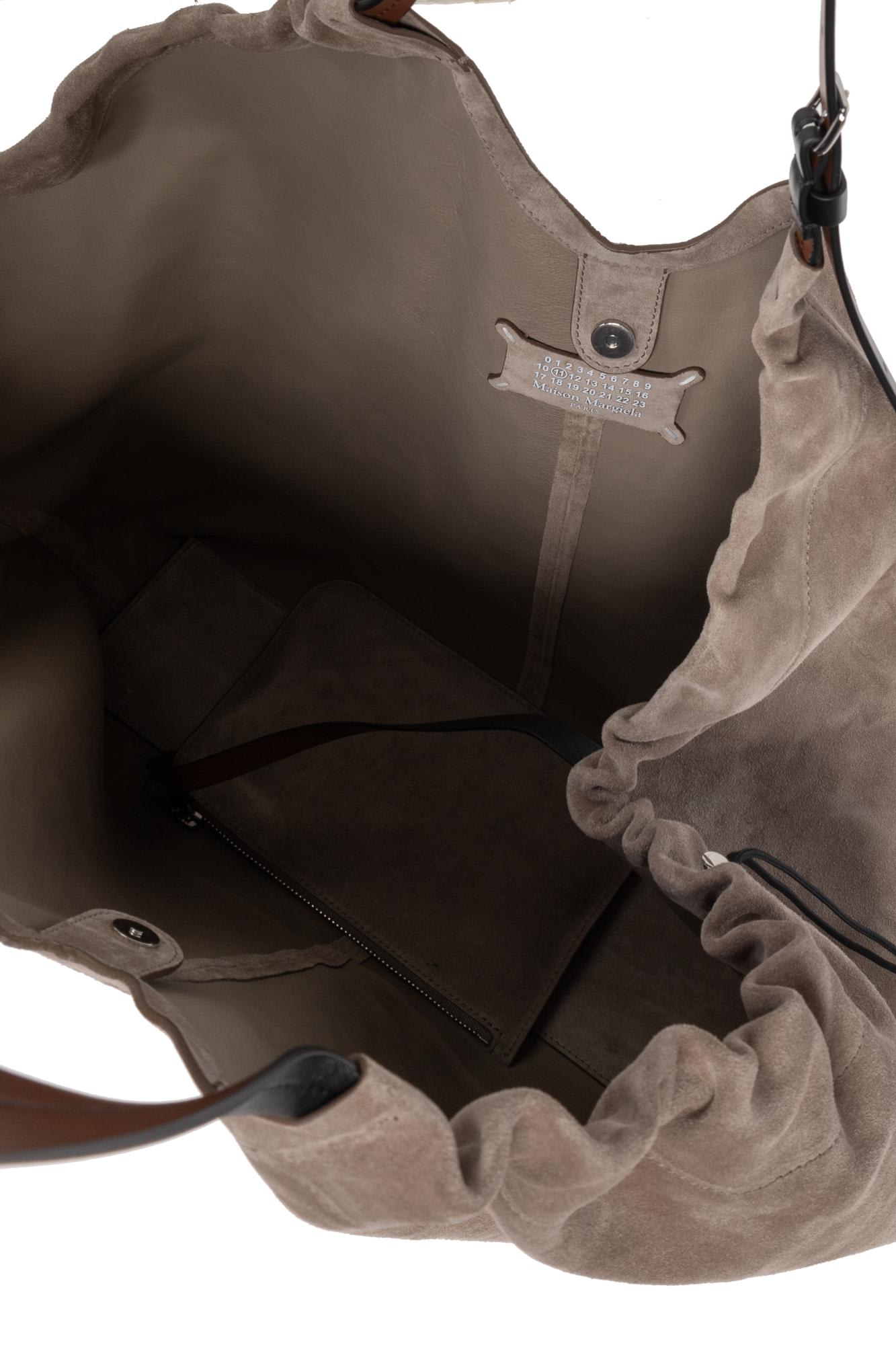 Mm6 Maison Margiela Maison Margiela Suede Shopper Bag In Brown