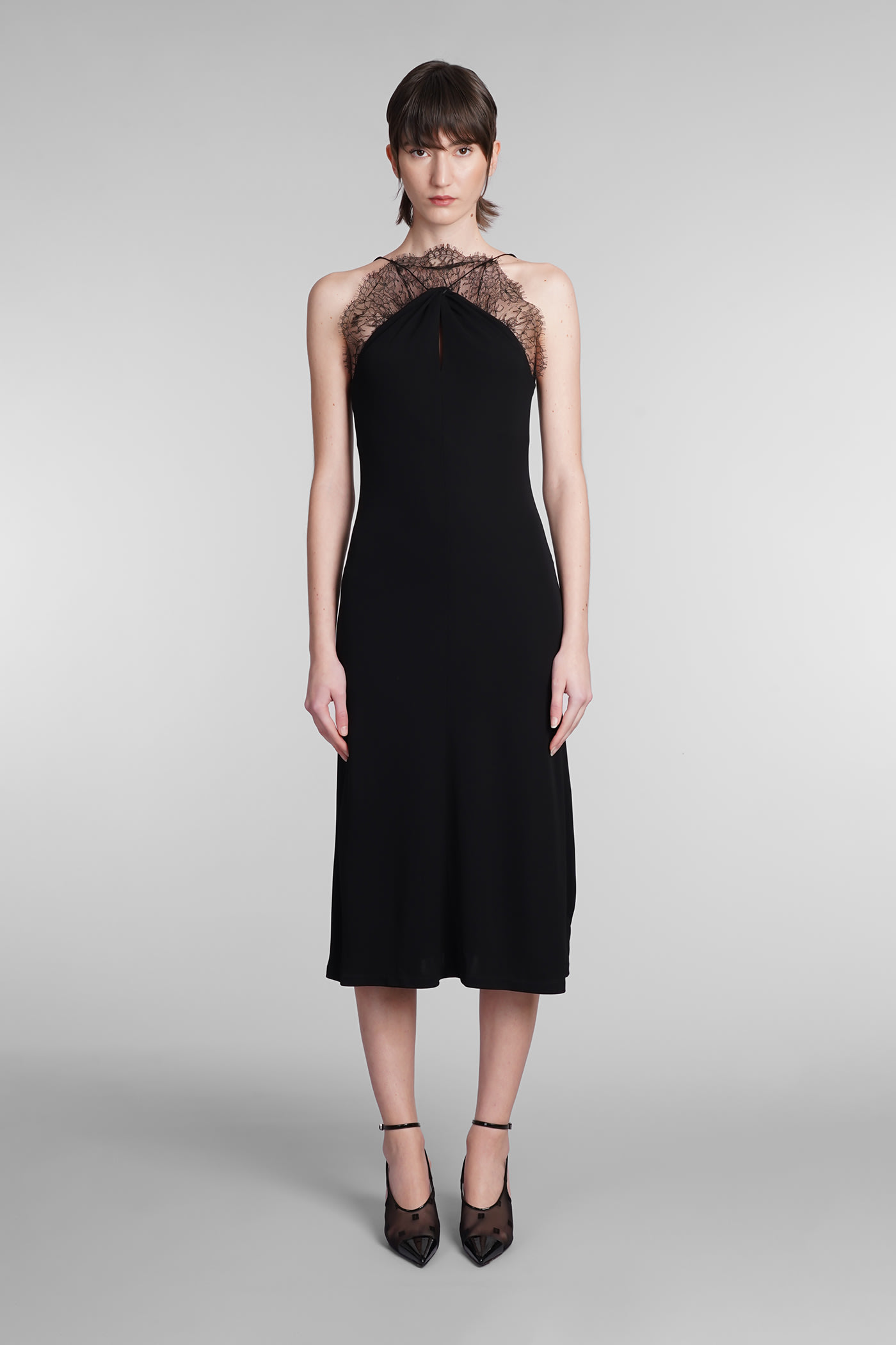 Shop Givenchy Dress In Black Viscose