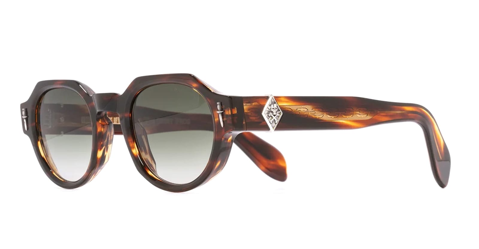 Cutler And Gross The Great Frog - Lucky Diamond I - Havana Sunglasses In Black