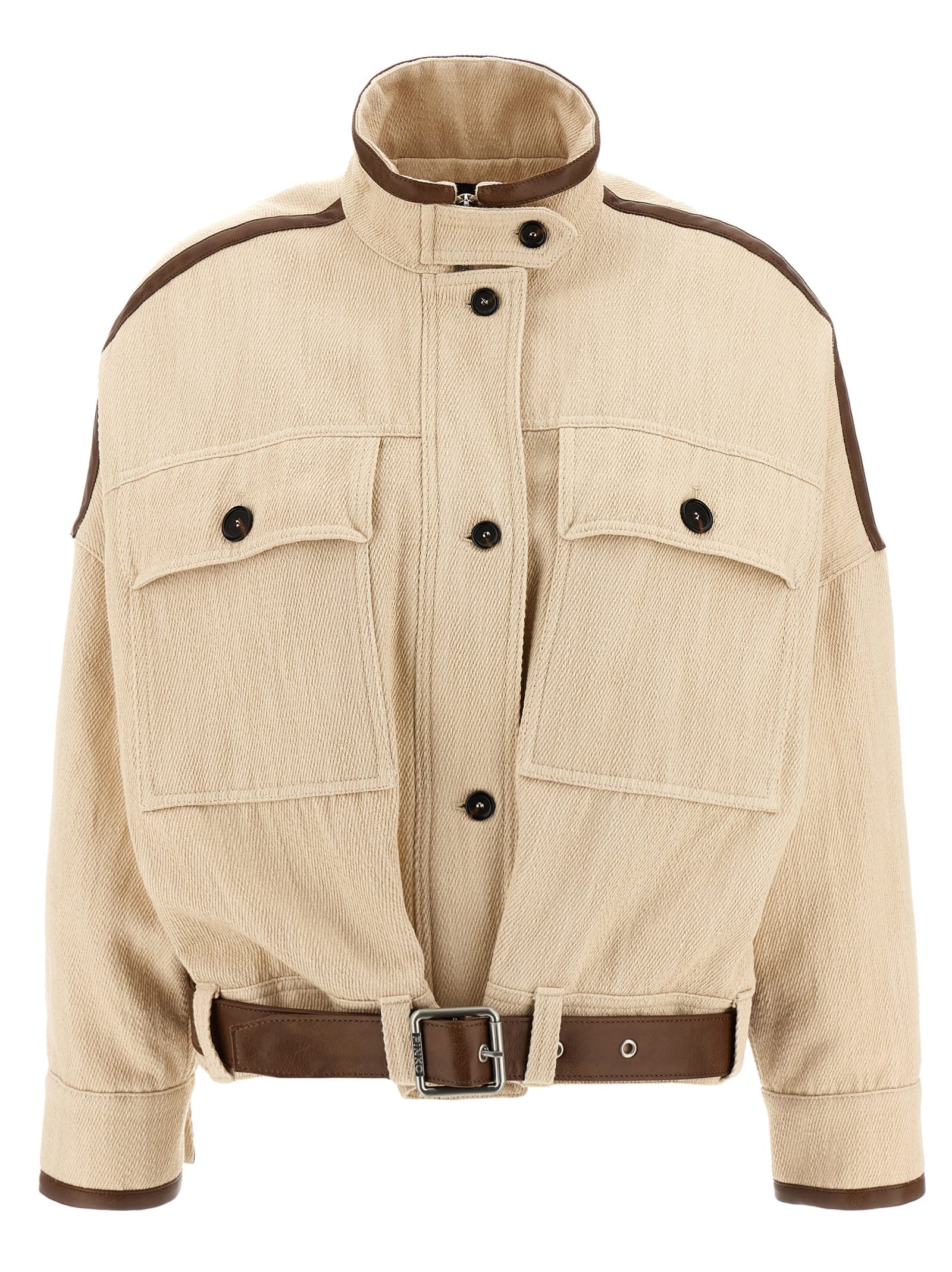 Pinko Babilonia Casual Jackets And Parka Beige
