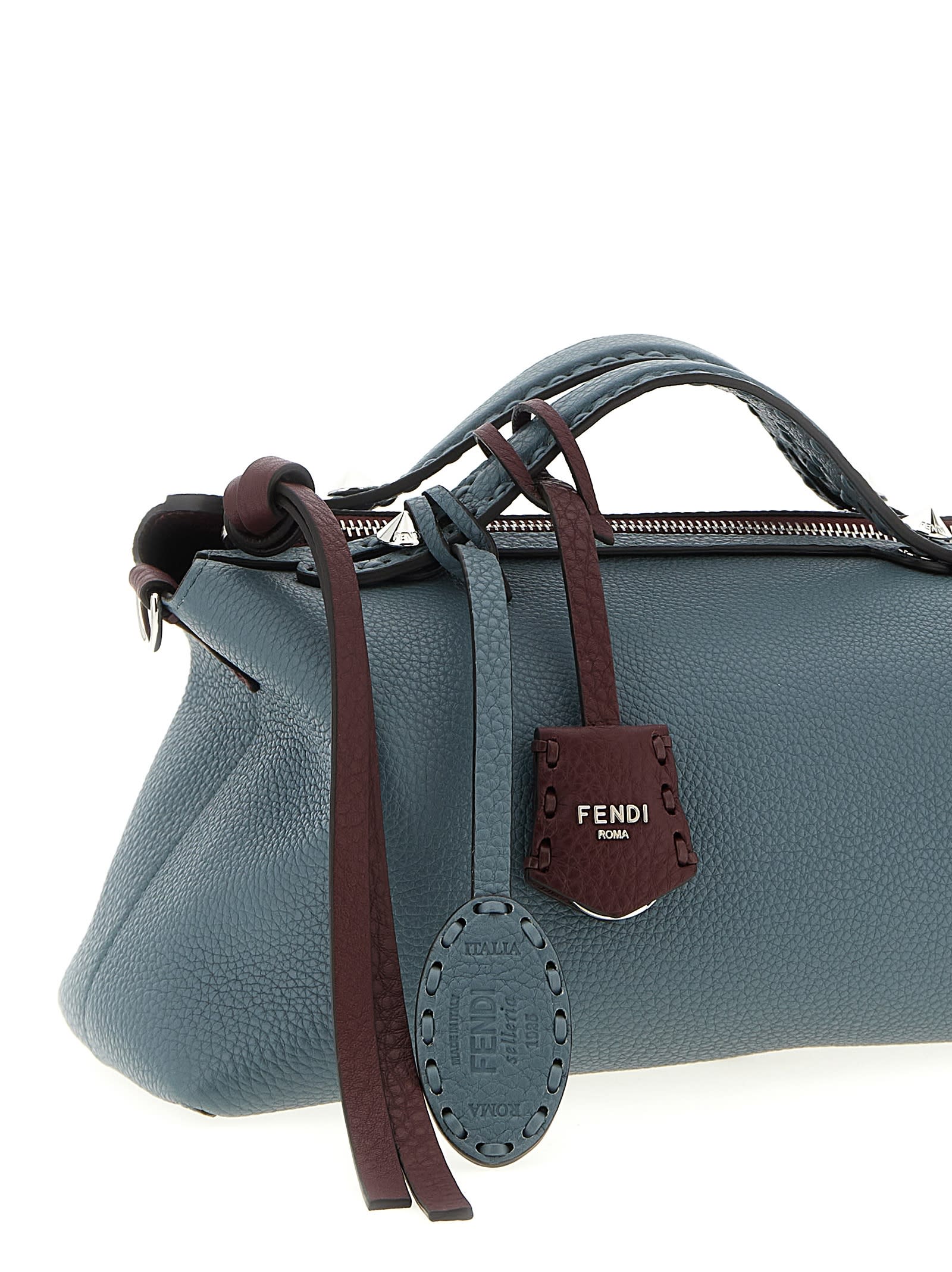 Fendi By The Way Selleria Medium Handbag In Burgundy