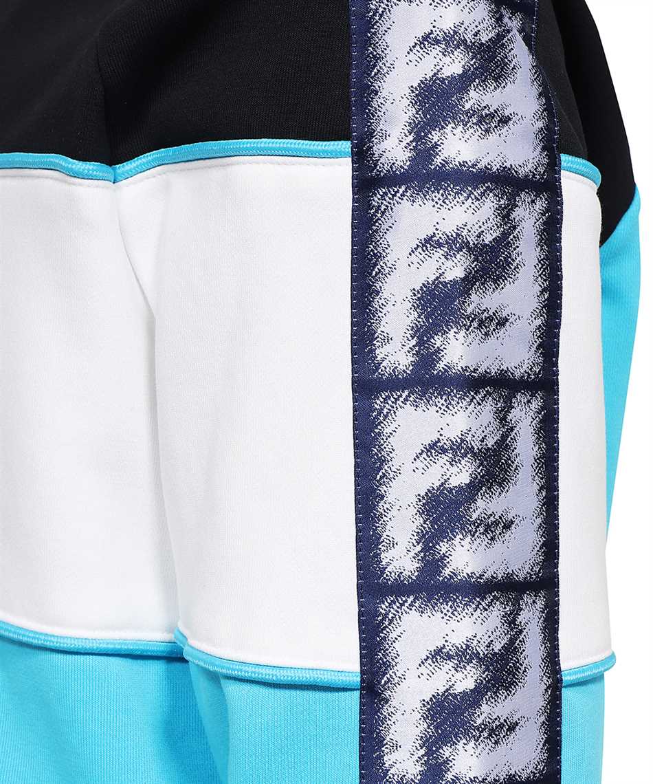 Shop Fendi Hooded Sweatshirt In Light Blue