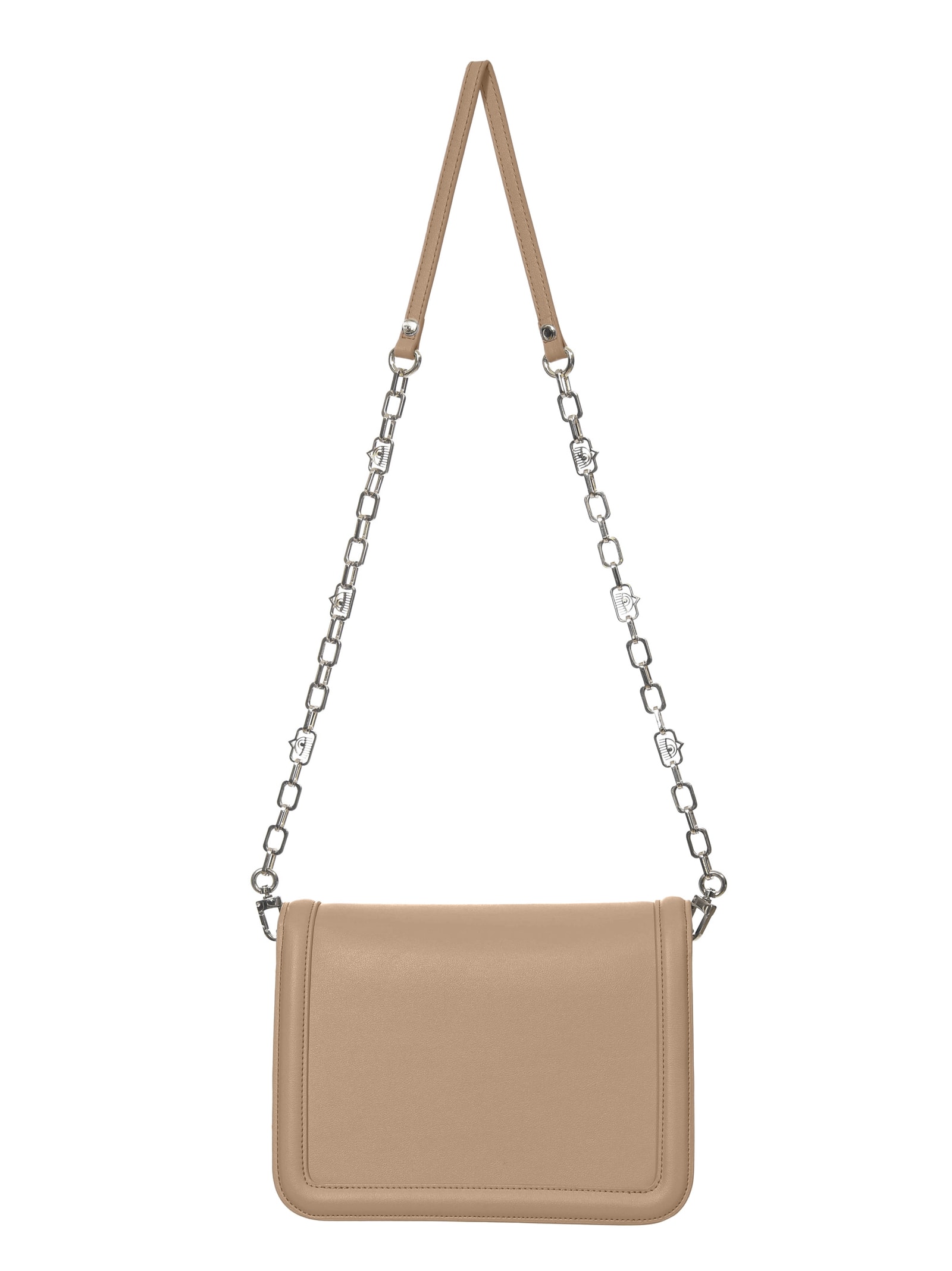 Shop Chiara Ferragni Brown Shoulder Bag