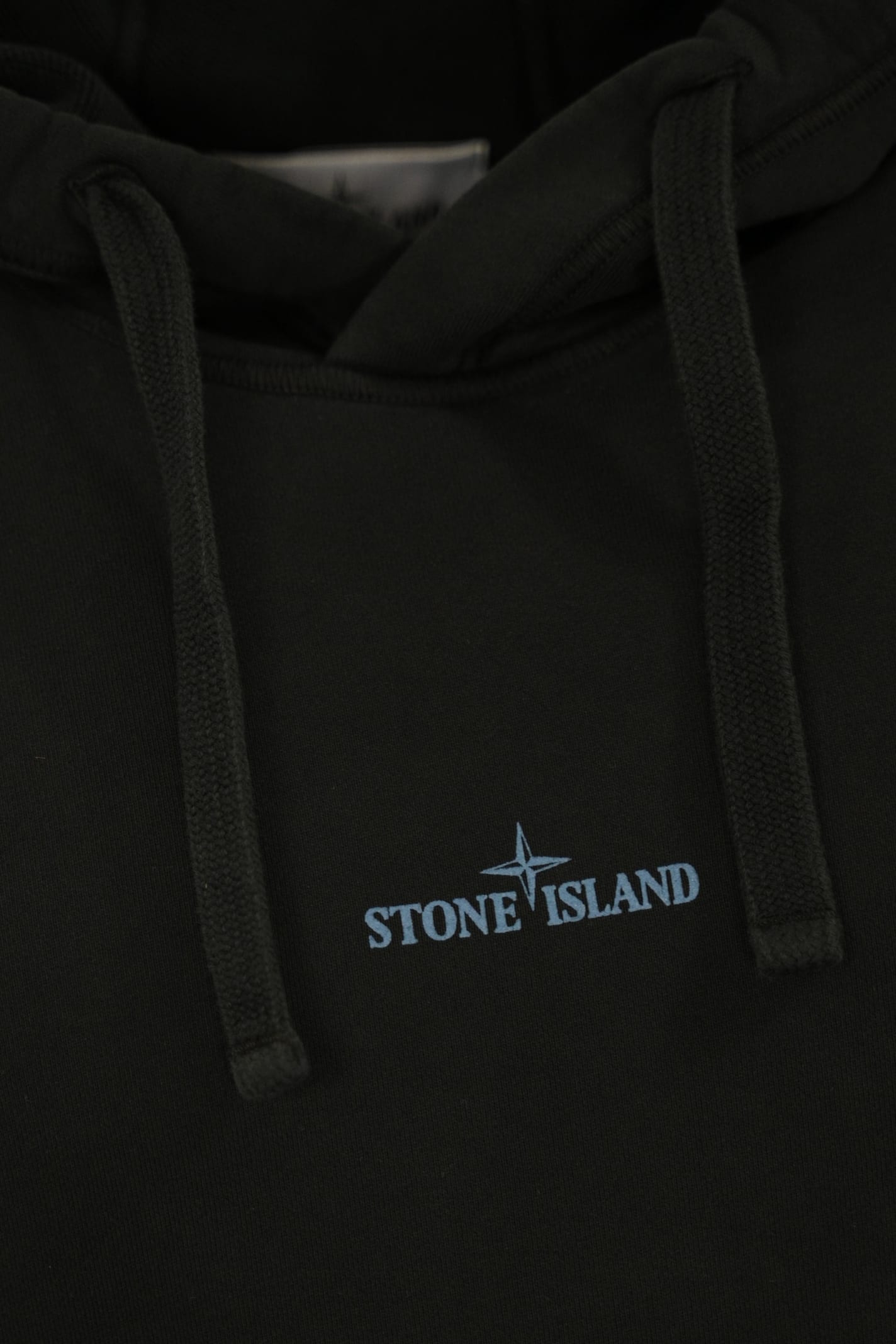 Shop Stone Island Hoodie 66283 In Black