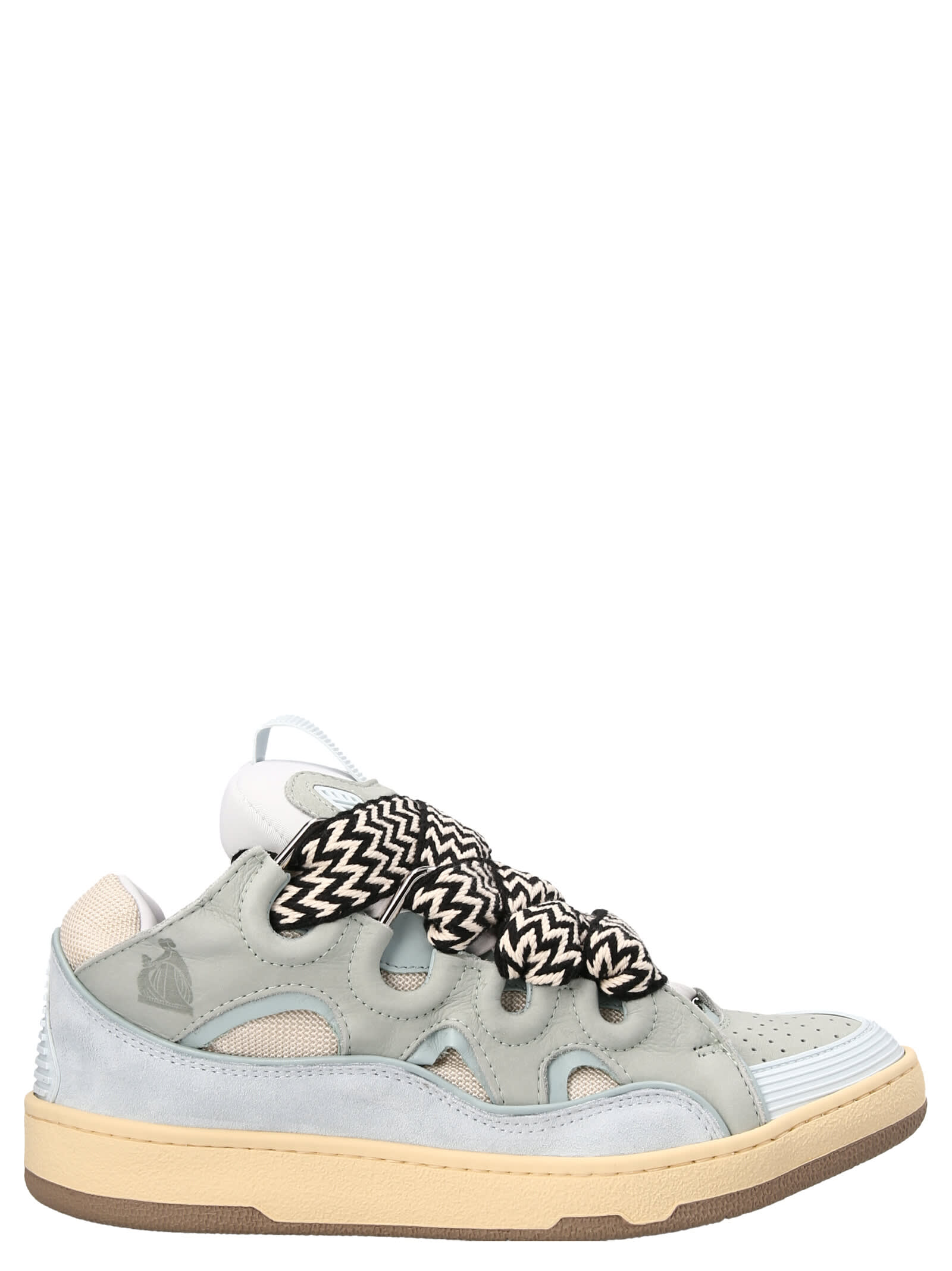 Shop Lanvin Curb Sneakers In Light Blue