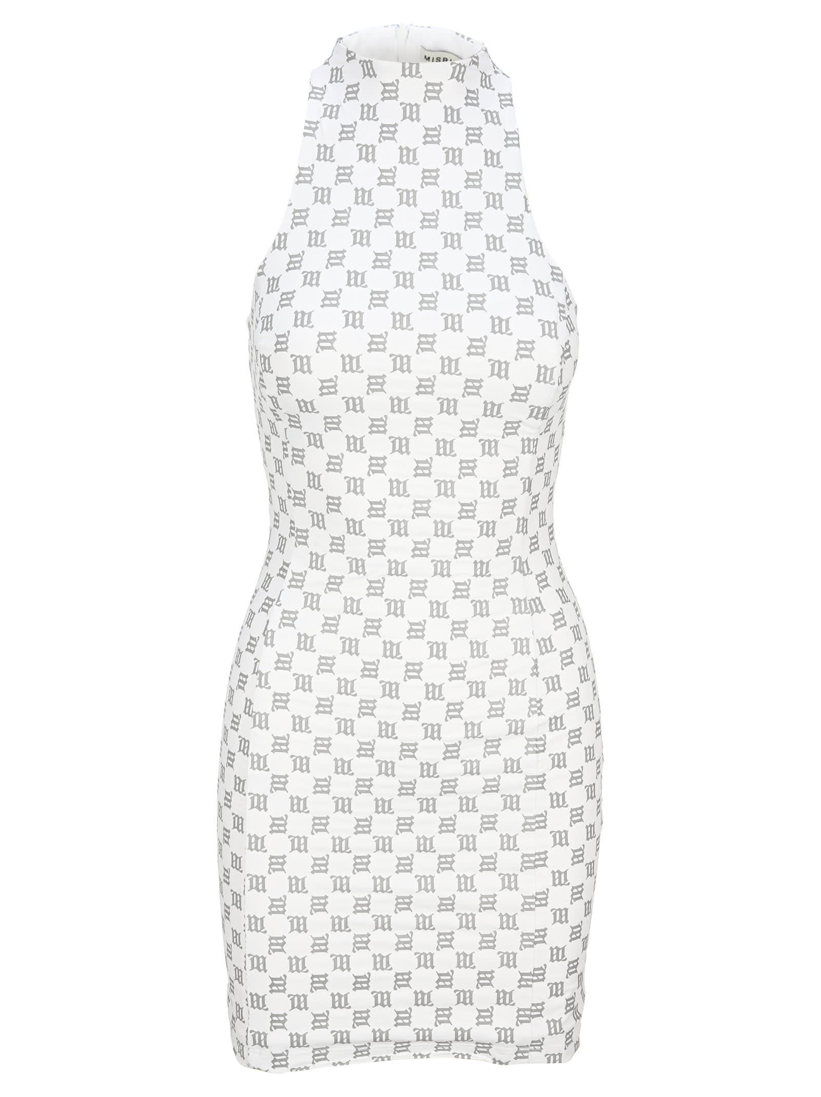 Misbhv Reflective Monogram Lara Mini Dress