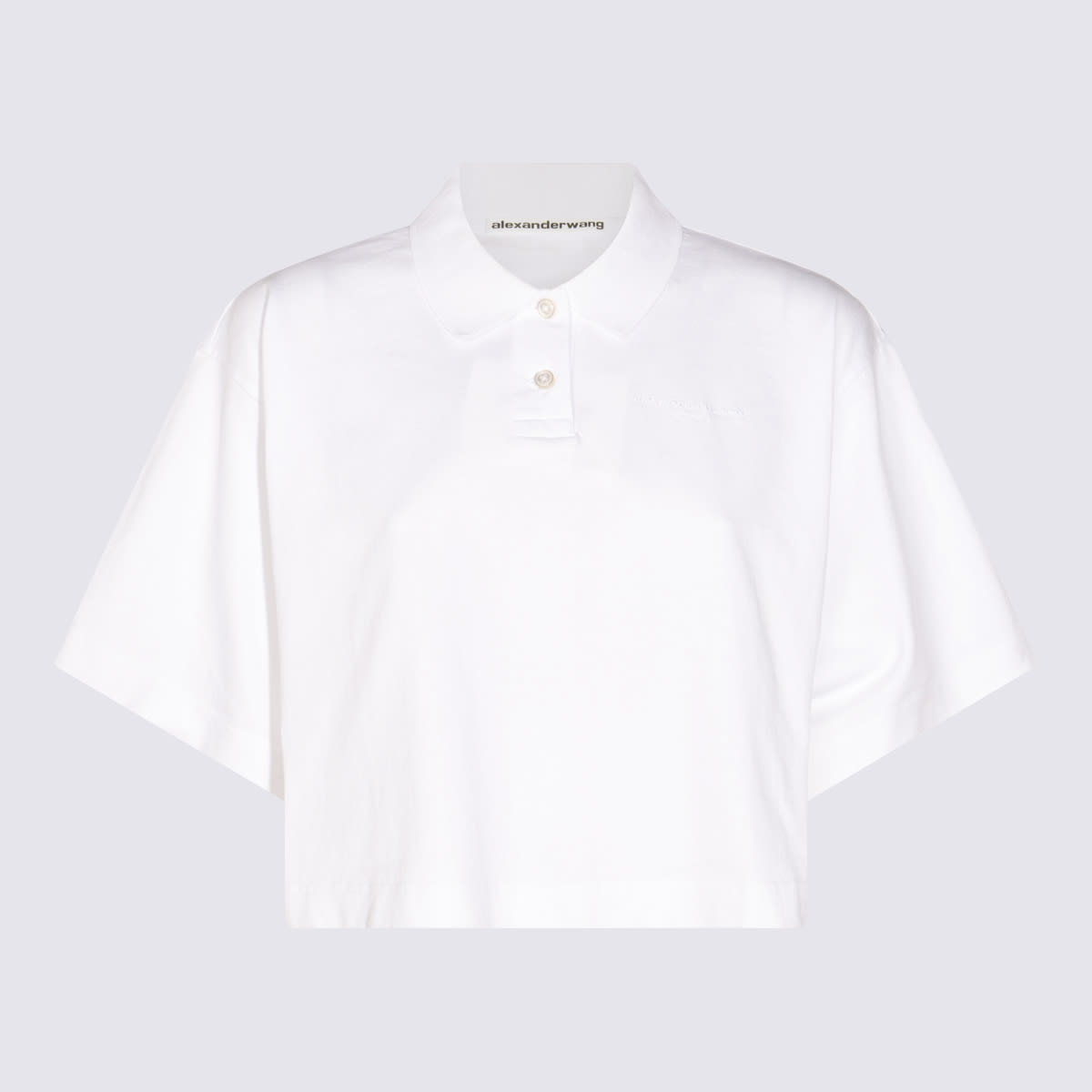 White Cotton Polo Shirt