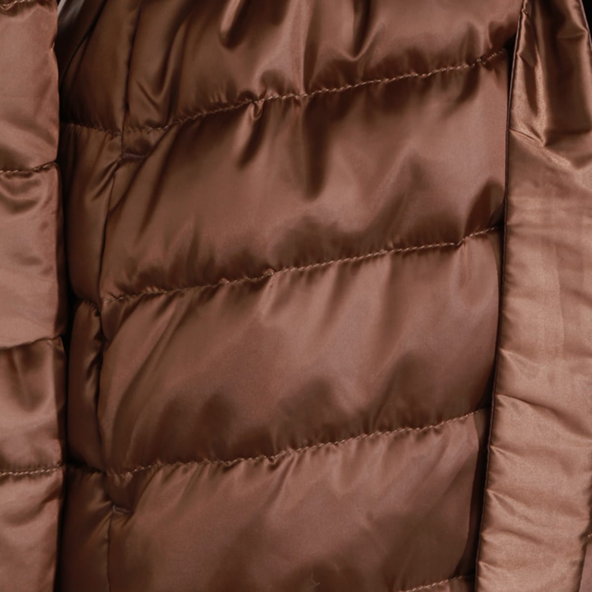 Max Mara The Cube Brown Novef Down Jacket In Brown