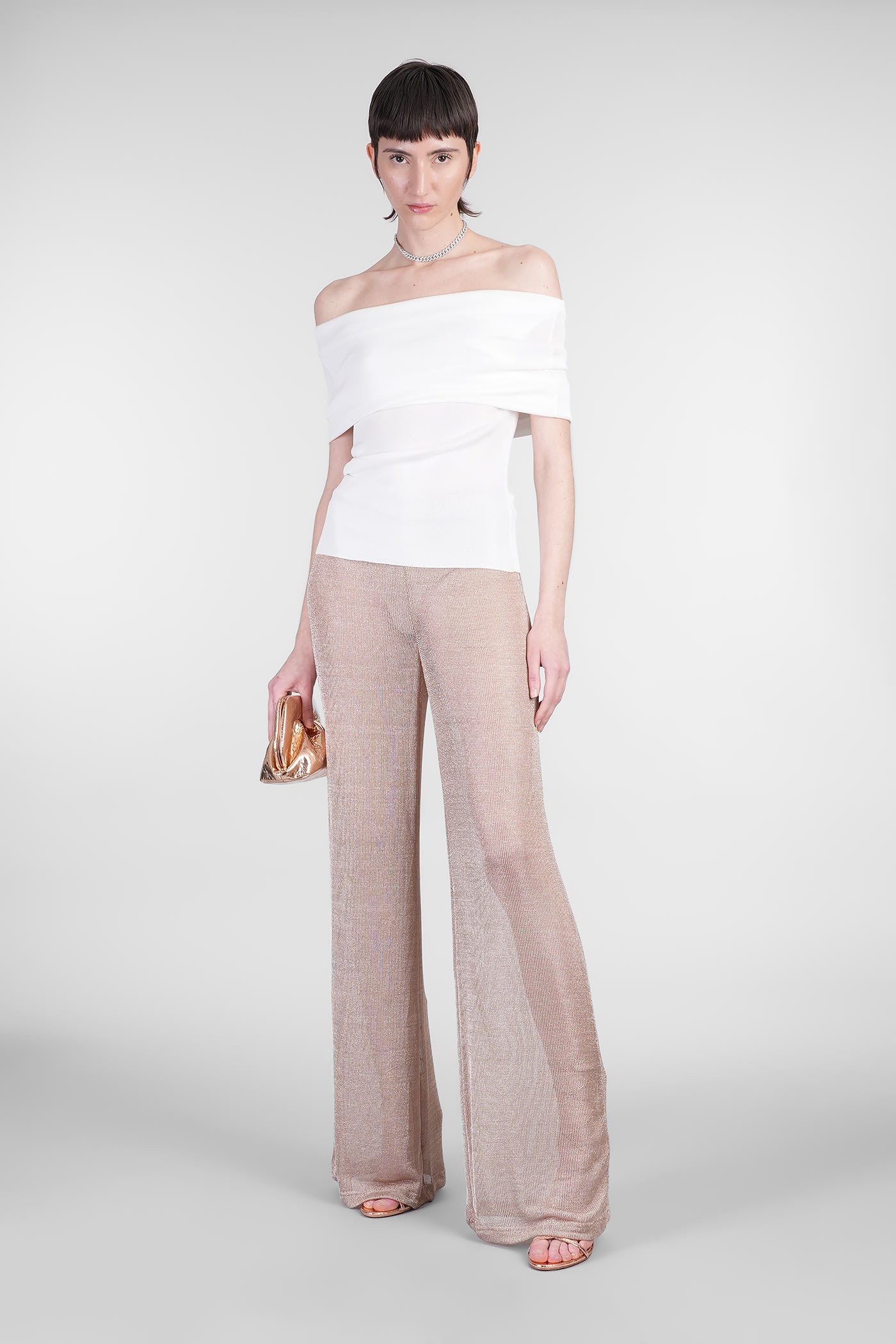 Mvp Wardrobe Pants In Bronze Viscose