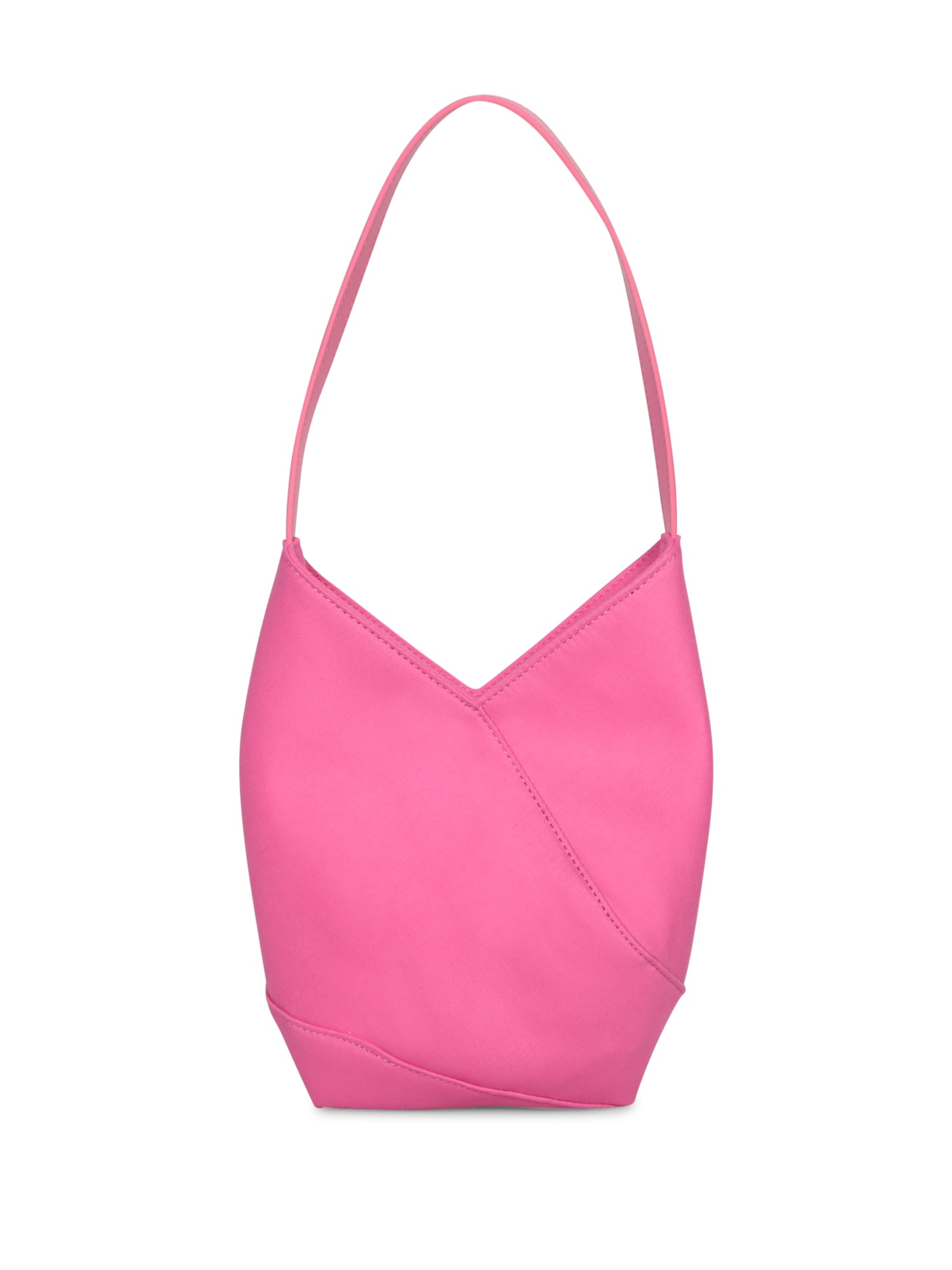 Shop Mm6 Maison Margiela Pink Satin Egg Bag