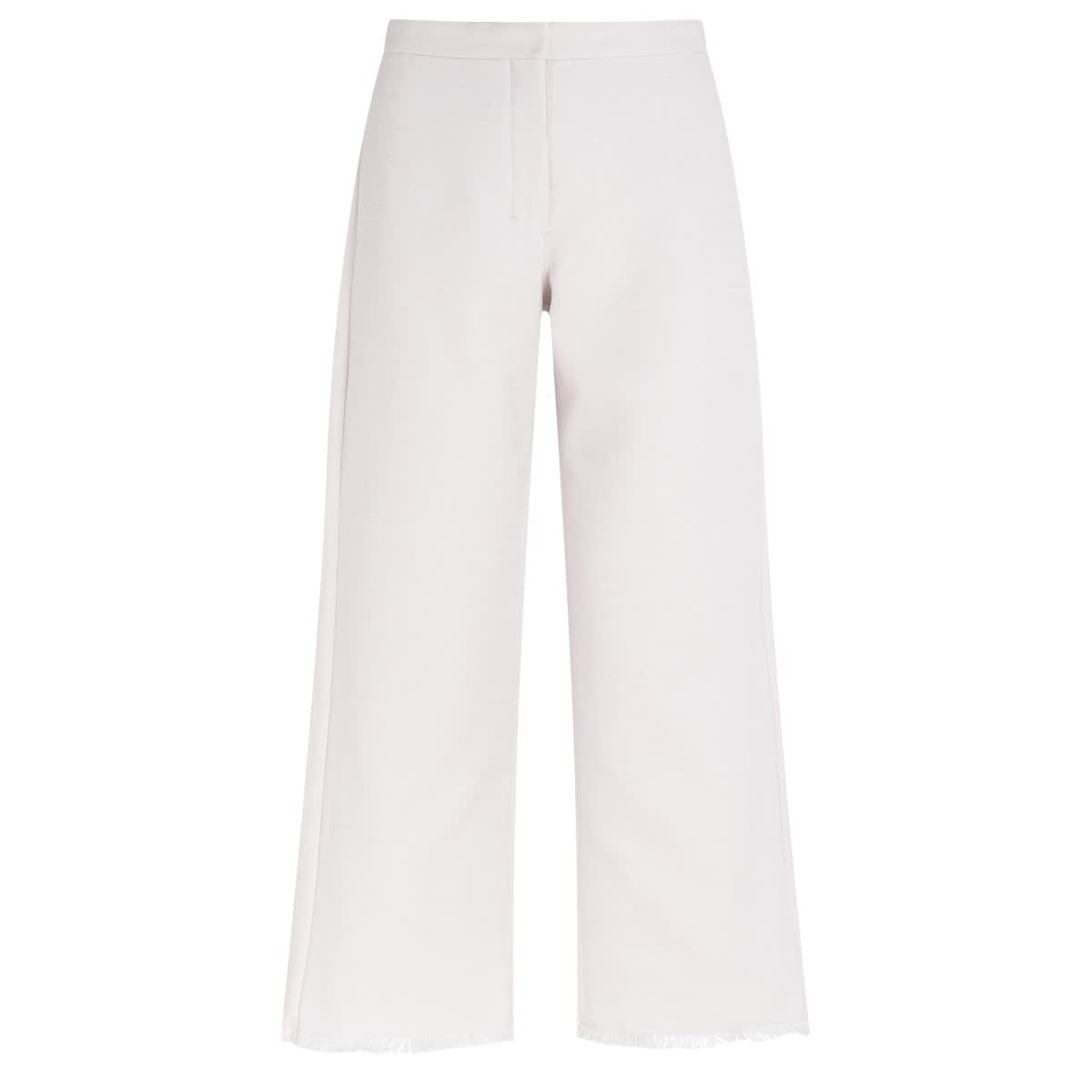 S Max Mara Trousers In Ice Color Linen Blend