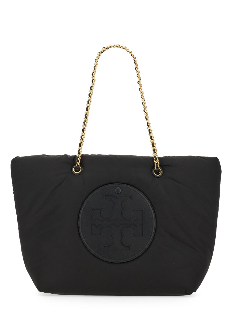 Shop Tory Burch Ella Shopper Bag In Black