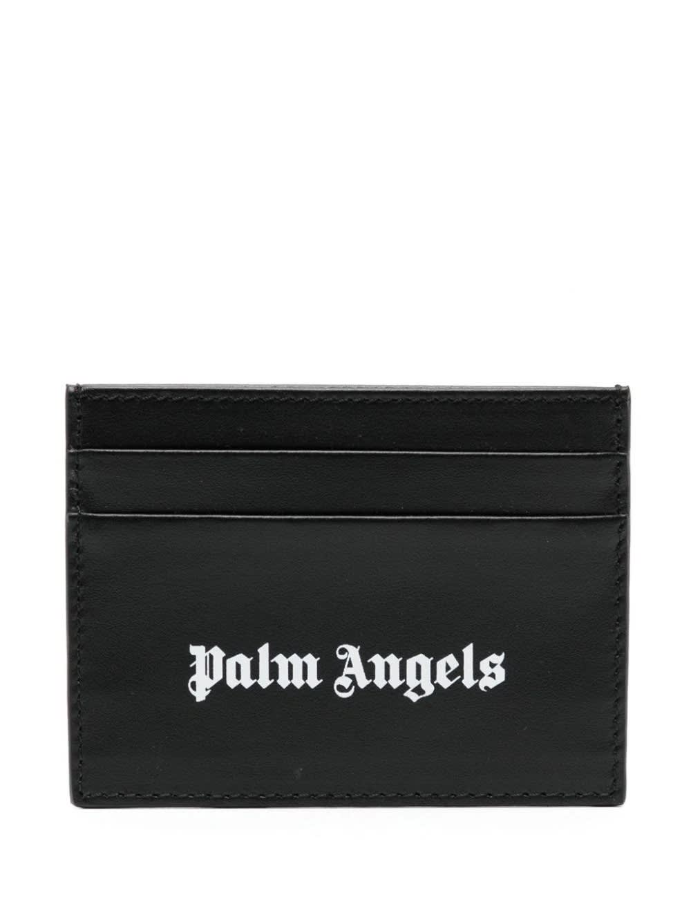 Black Card Holder With White Logo