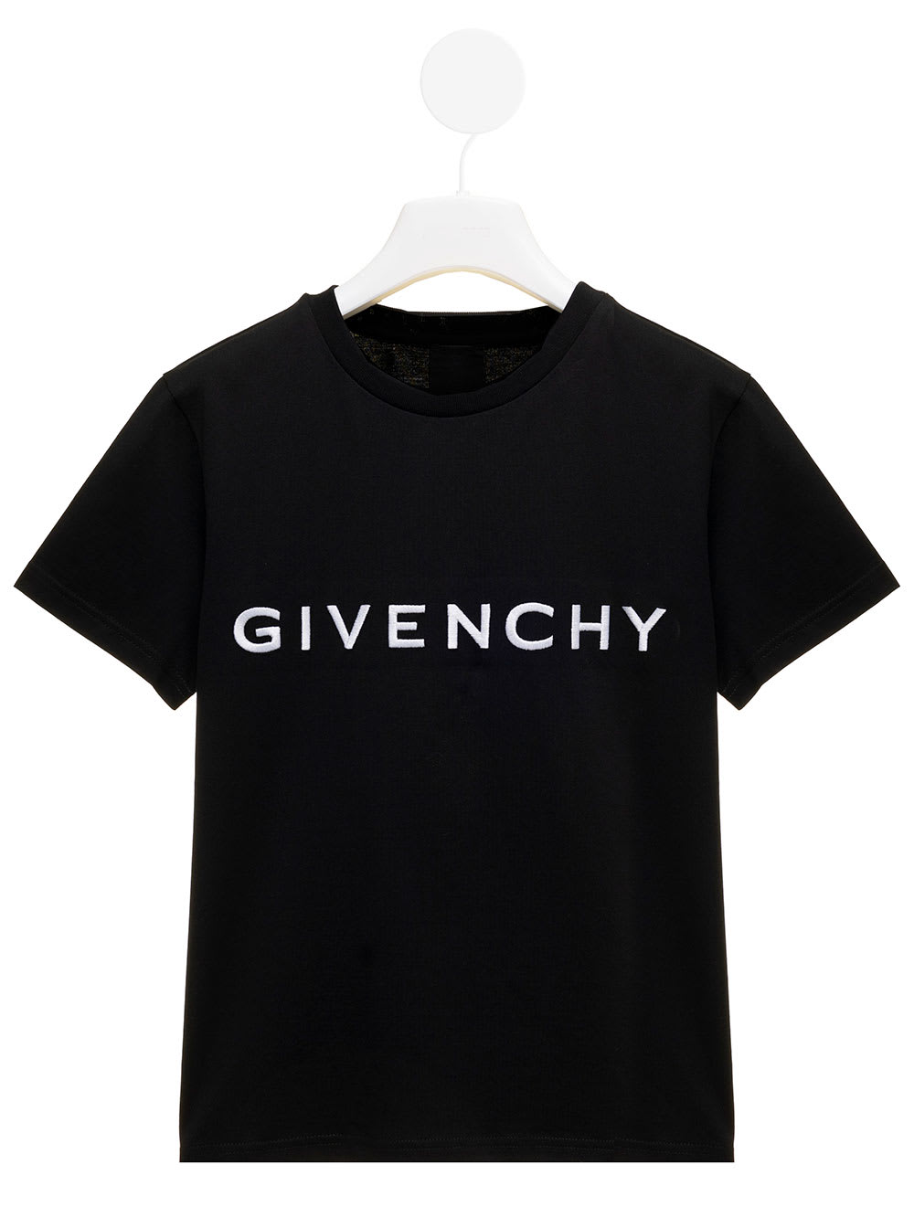 Givenchy Black Jersey T-shirt With Logo Kids Boy