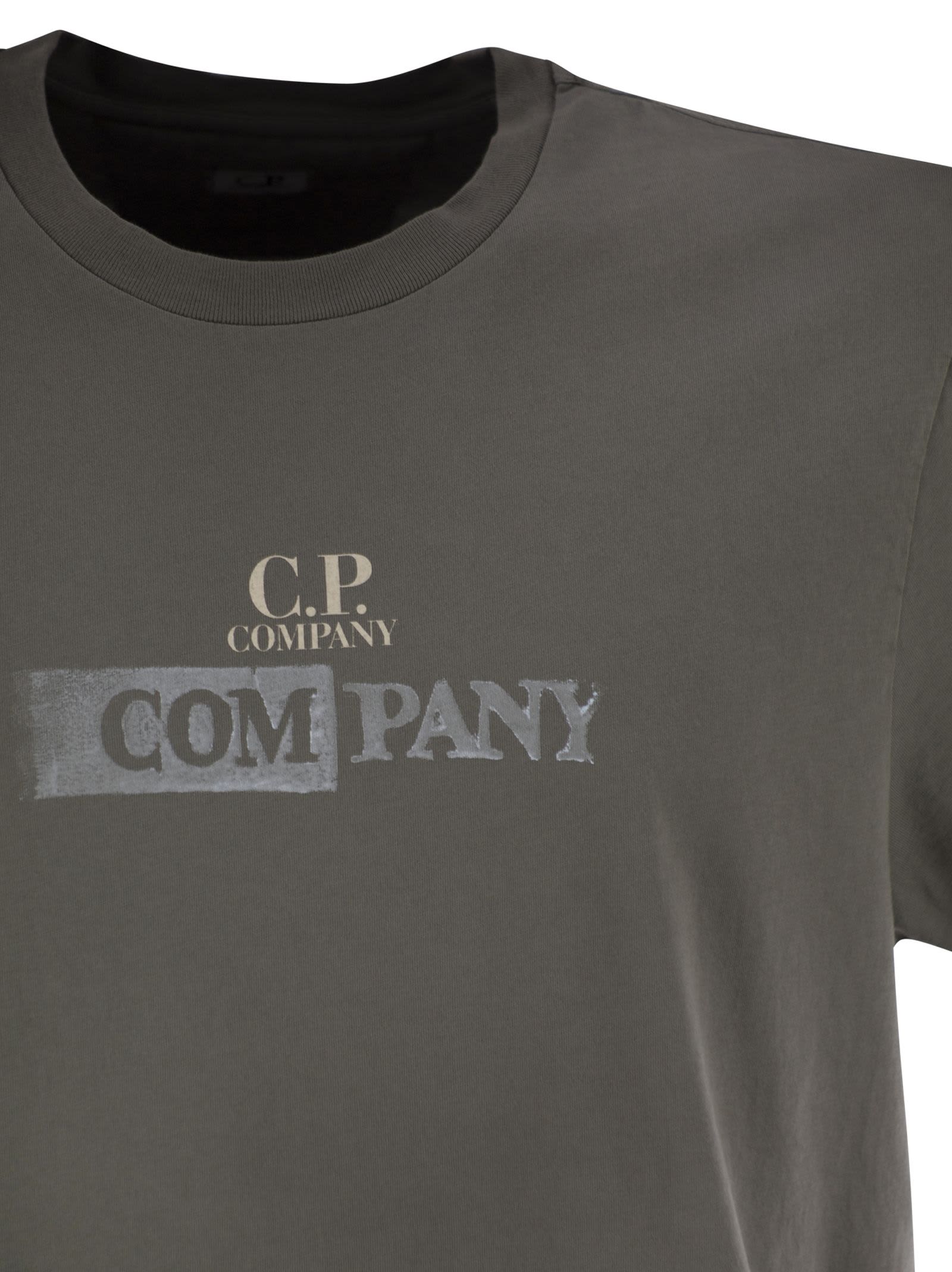 C.p. Company C.p.company Cotton T-shirt With Print