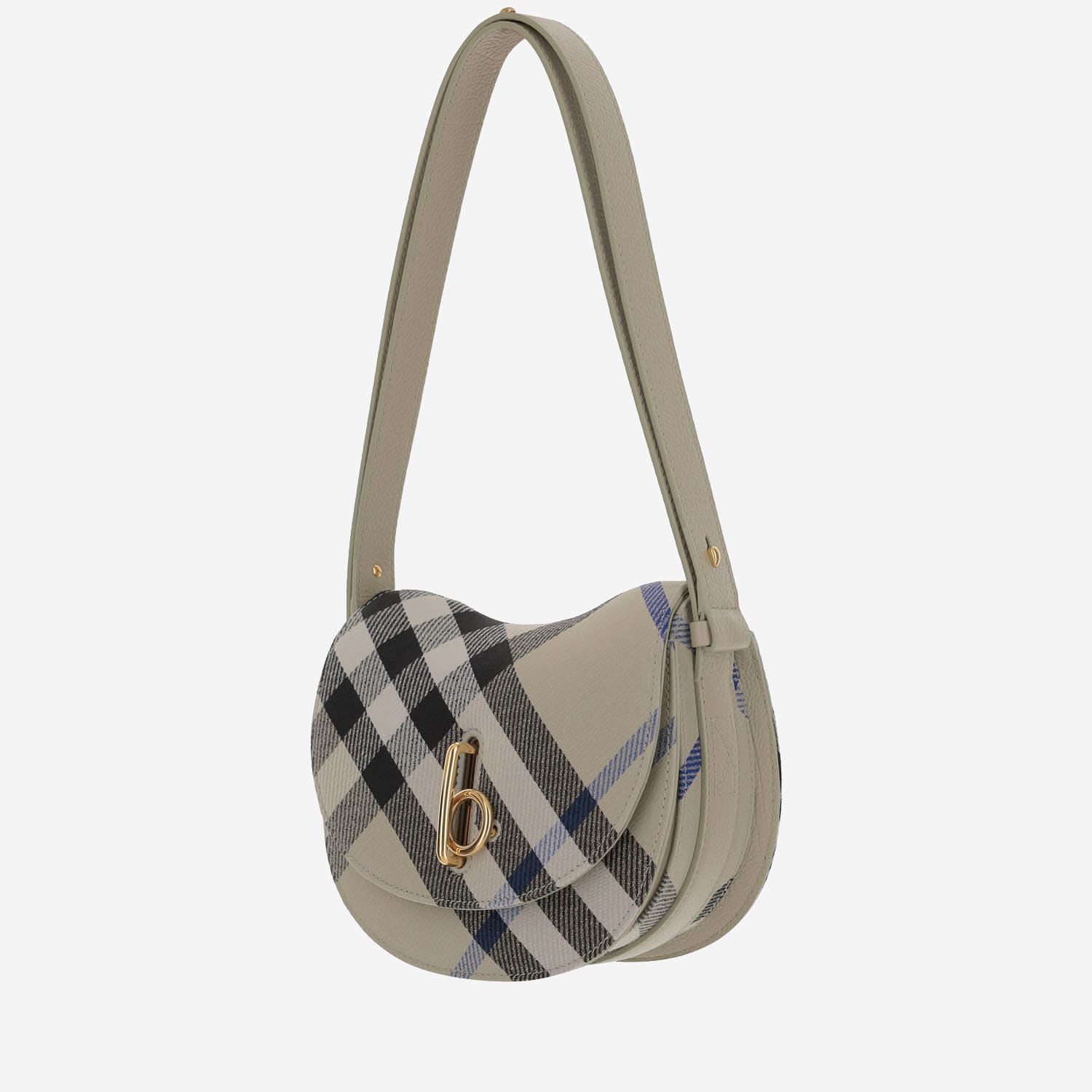 Burberry Rocking Horse Mini Crossbody Bag In Lichen Cotton Blend In Red