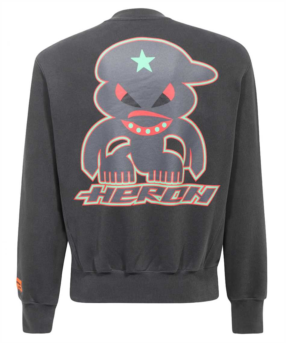 Shop Heron Preston Printed Cotton Sweatshirt In Grey