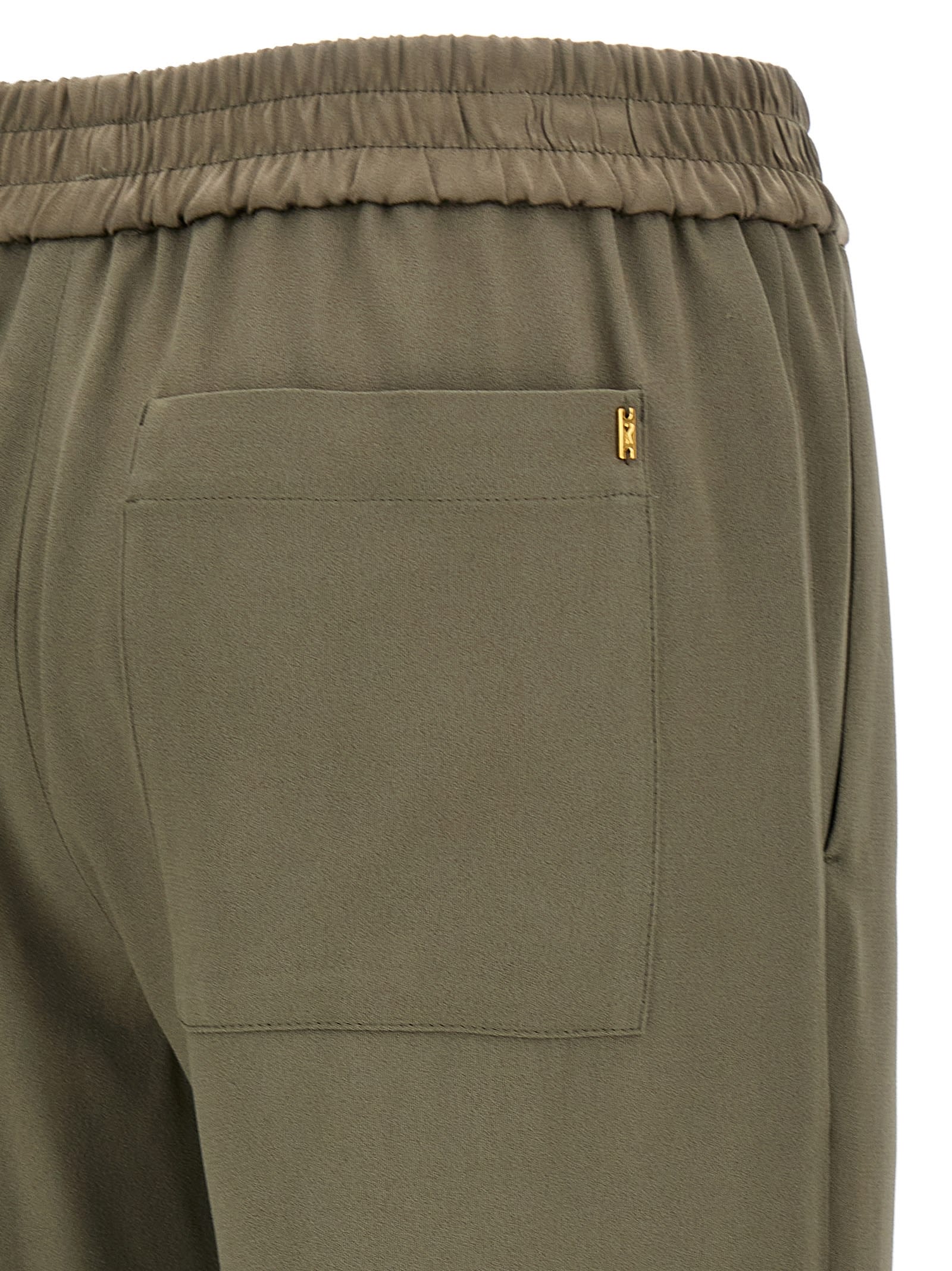 Ami Alexandre Mattiussi Elasticated Trousers In Beige