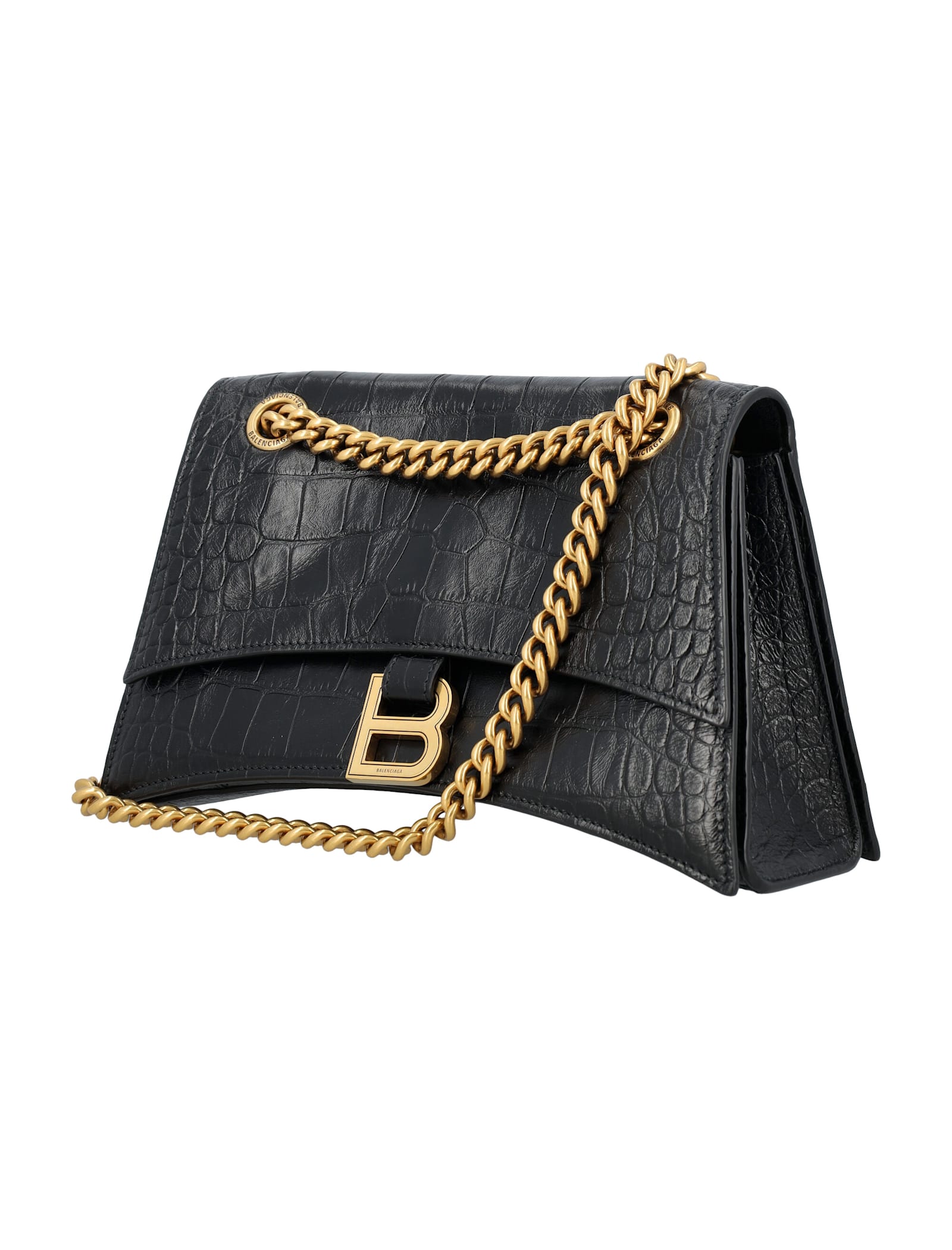 Balenciaga Crush Chain Bag In Black