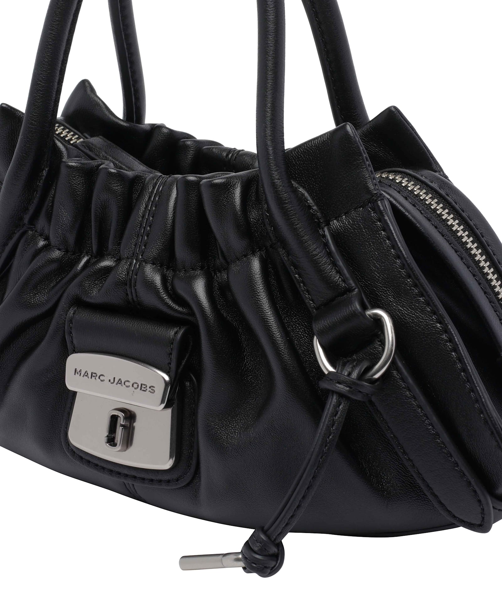 Marc Jacobs The Cristina Small Satchel Leather Cross-body Bag In Black