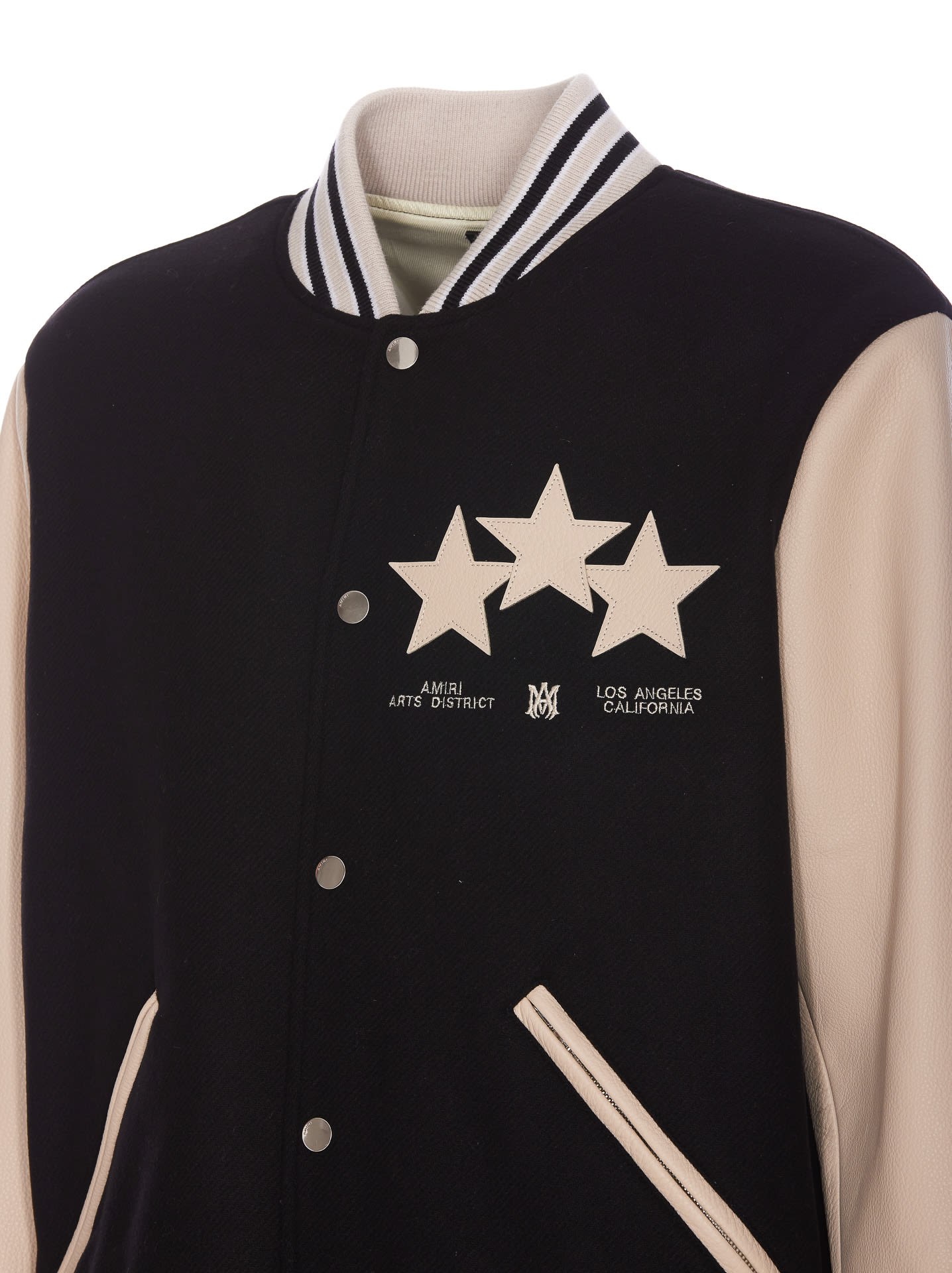 Shop Amiri Stars Varsity Bomber In Black