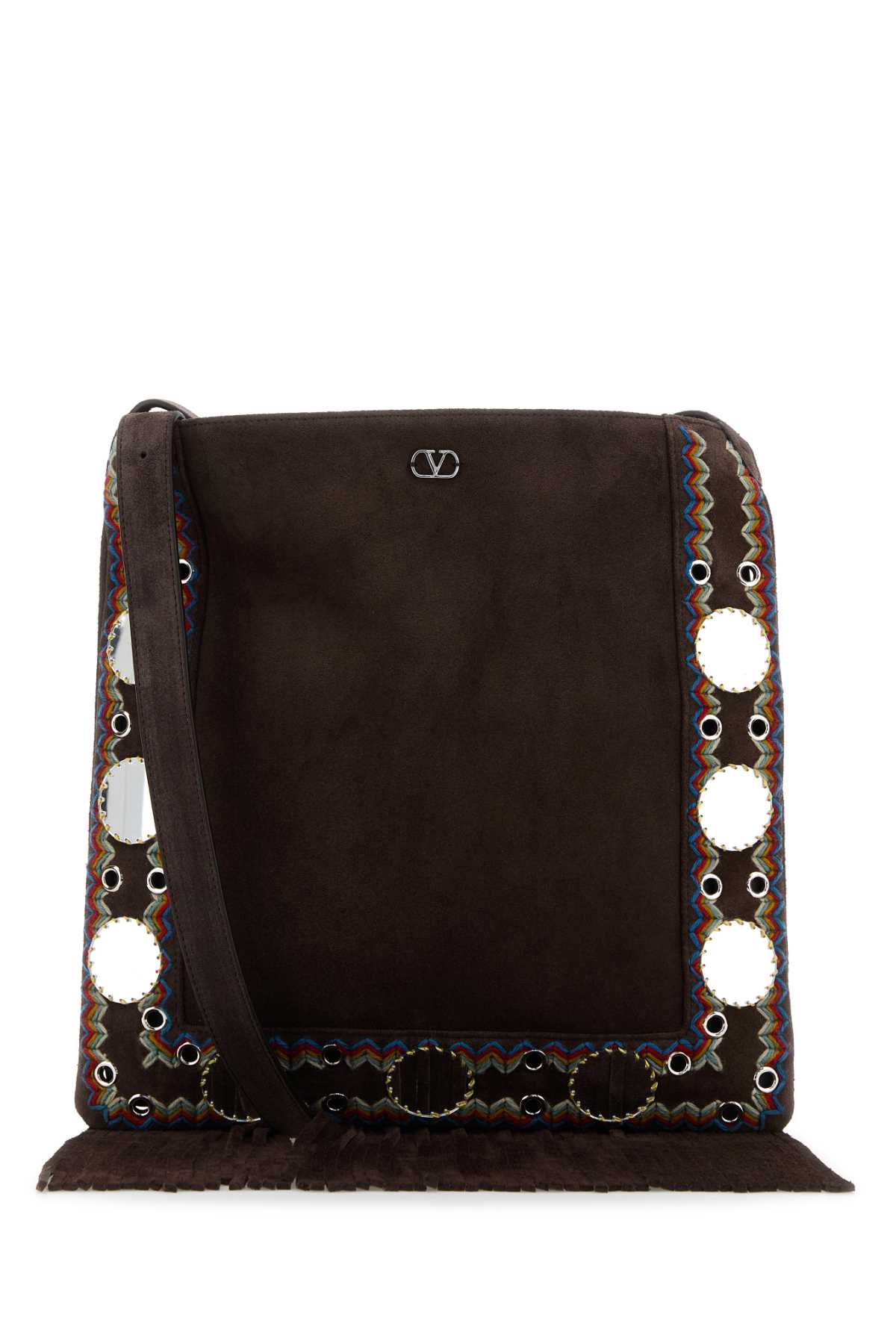 Valentino Dark Brown Nellcote Crossbody Bag In Brown