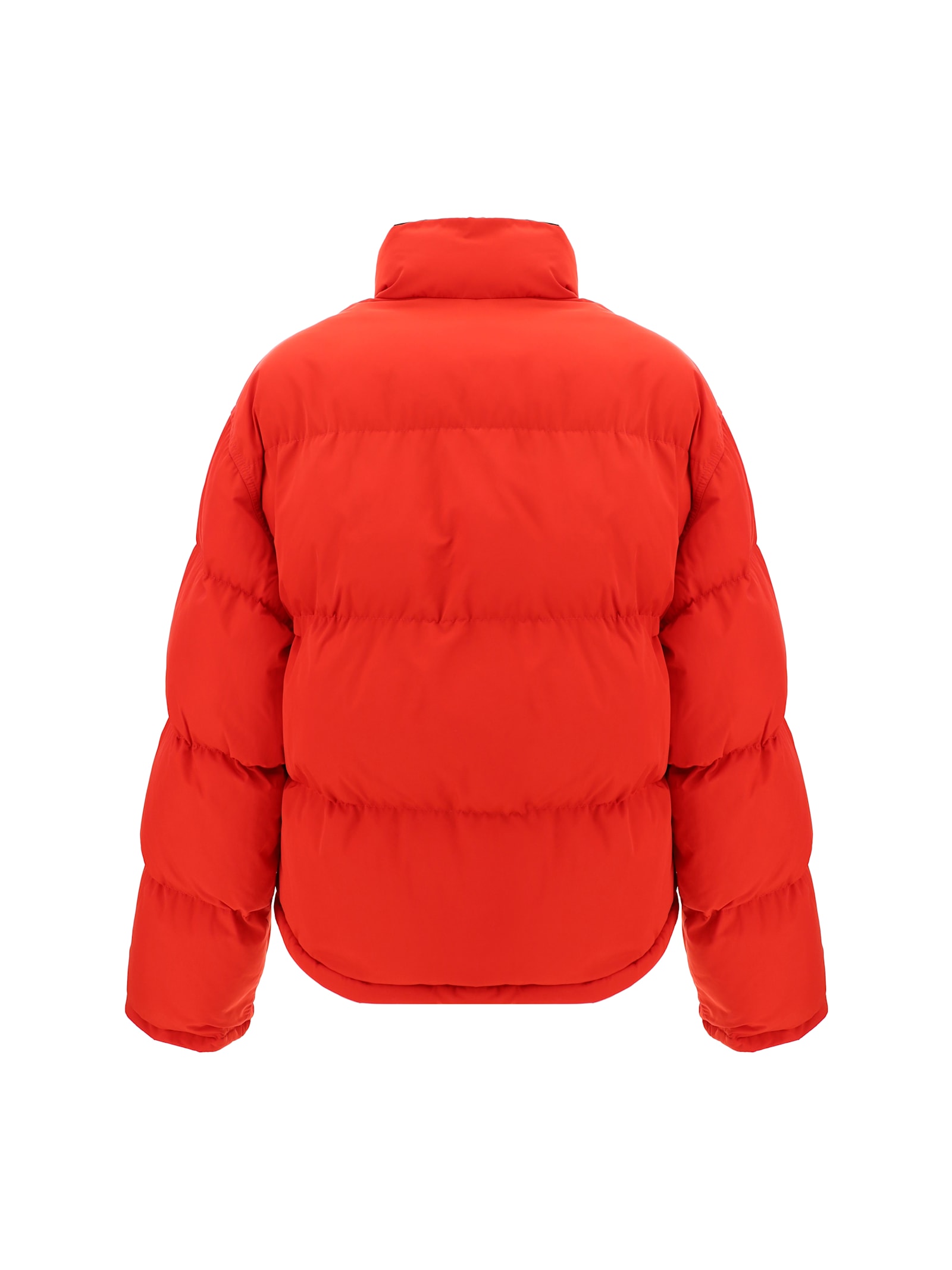 Shop Balenciaga Reversible Down Jacket In Red