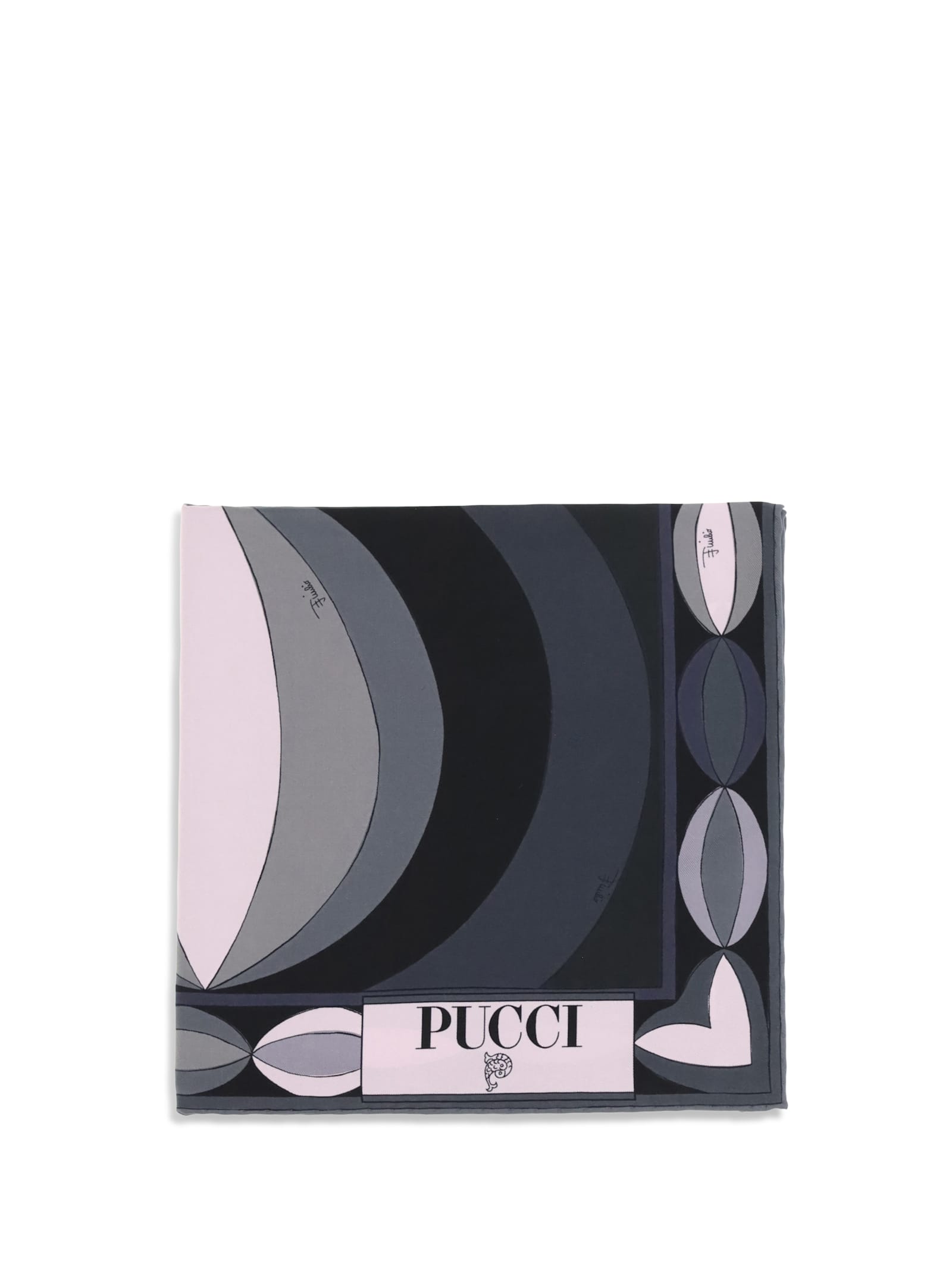 Pucci Printed Silk Scarf In Multi
